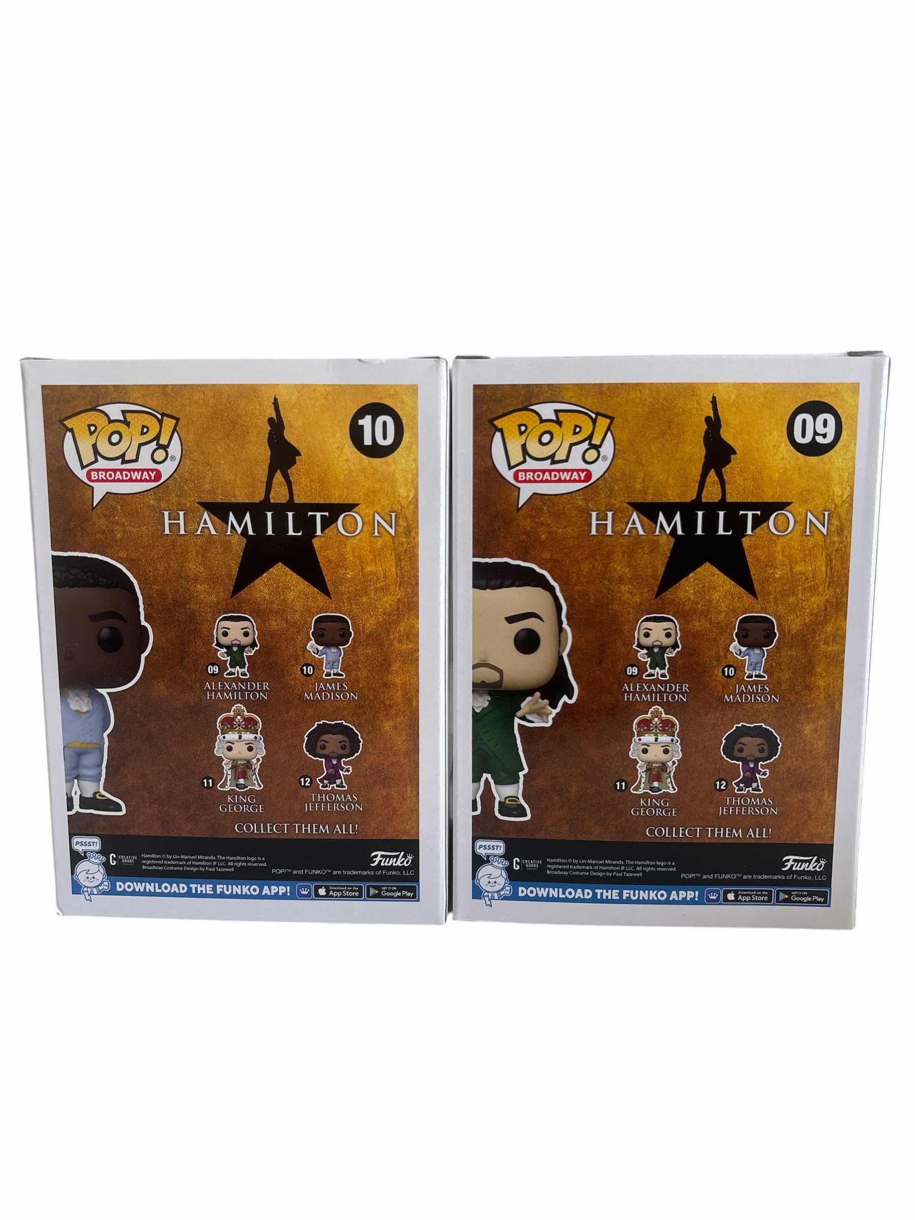 Photo 1 of NIB FUNKO POP ALEXANDER HAMILTON & JAMES MADISON HAMILTON