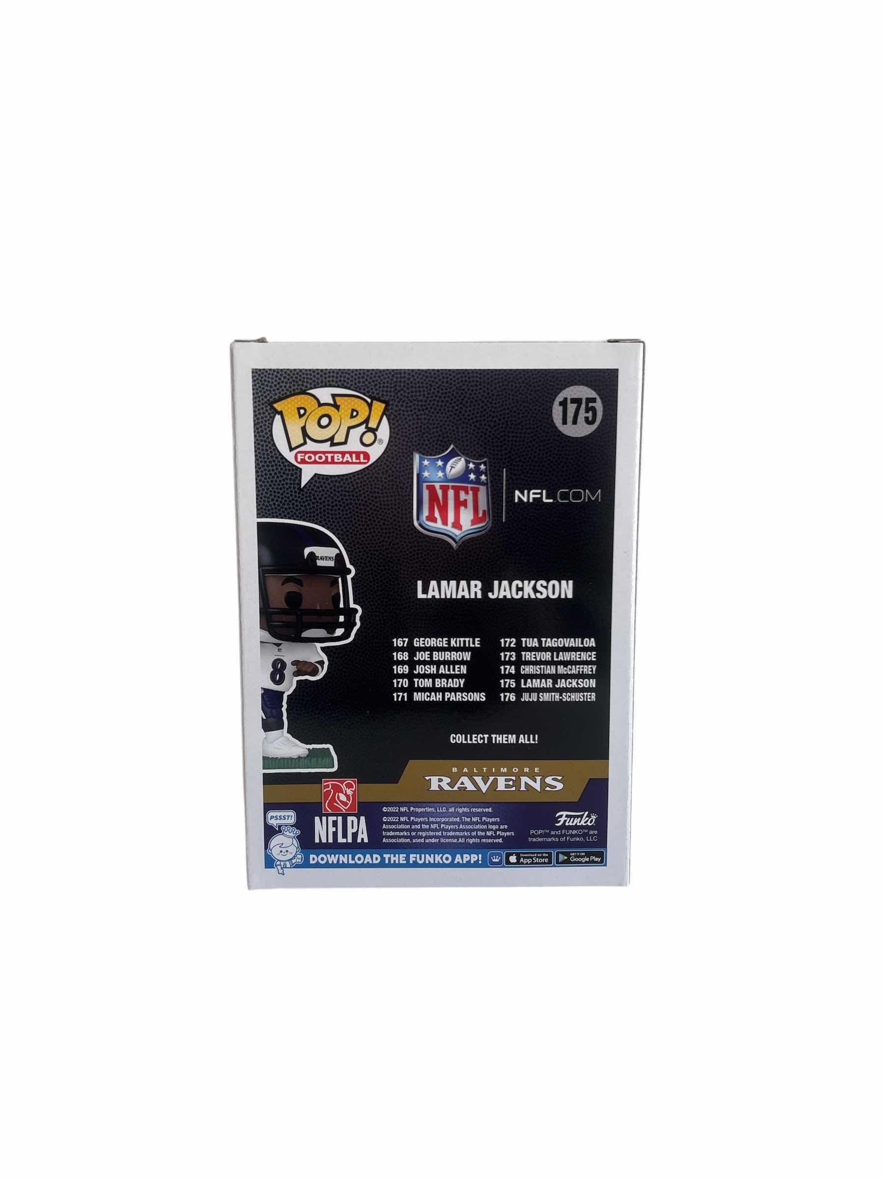 Photo 1 of NIB FUNKO POP LAMAR JACKSON BALTIMORE RAVENS