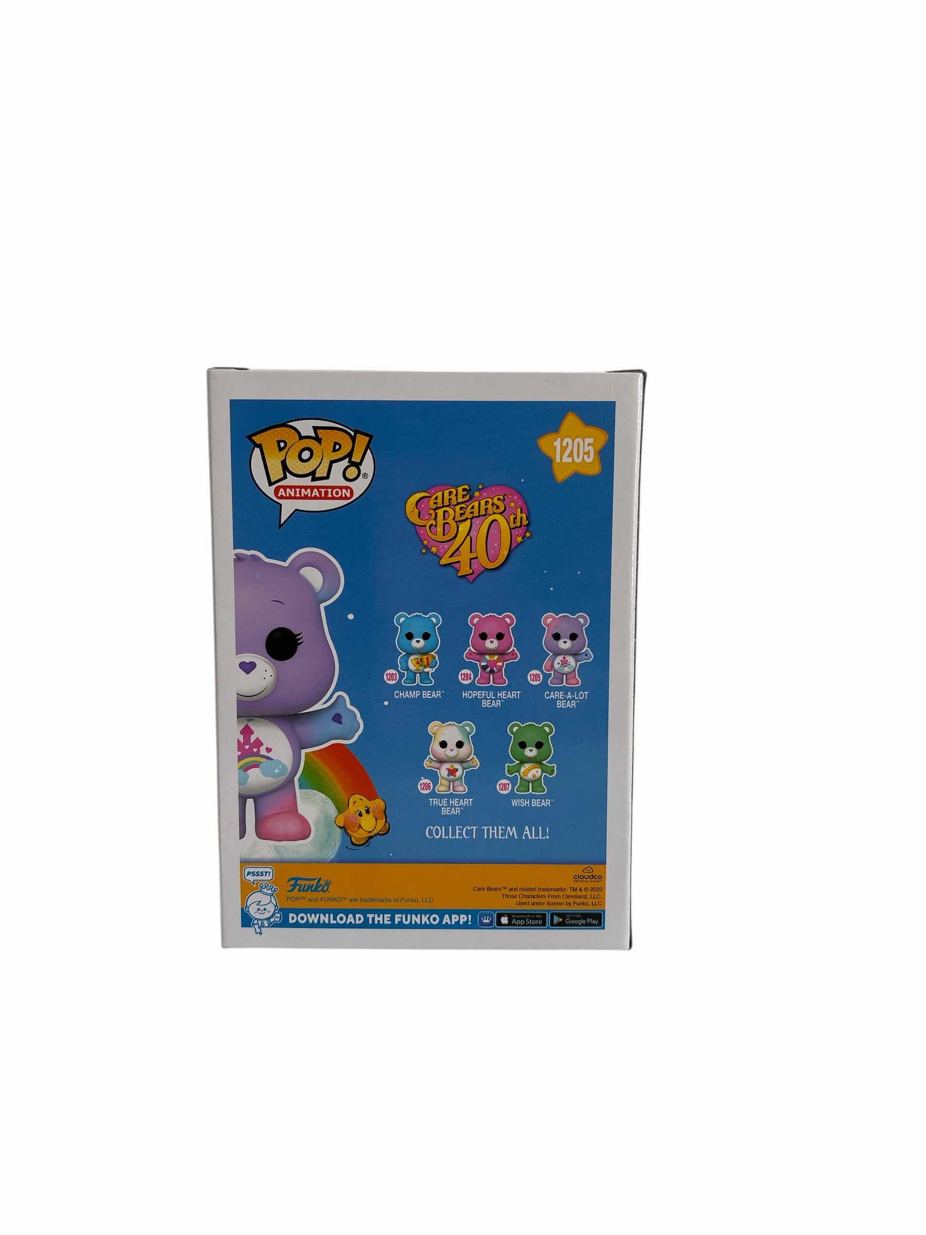 Photo 1 of NIB FUNKO POP CARE A- LOT BEAR CARE BEARS 40TH CHASE LIM. ED.