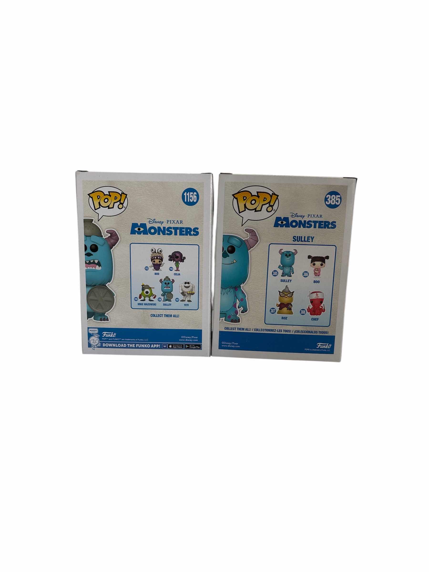 Photo 1 of (2)PCS NIB FUNKO POP SULLEY & SULLEY DISNEY PIXAR MONSTERS