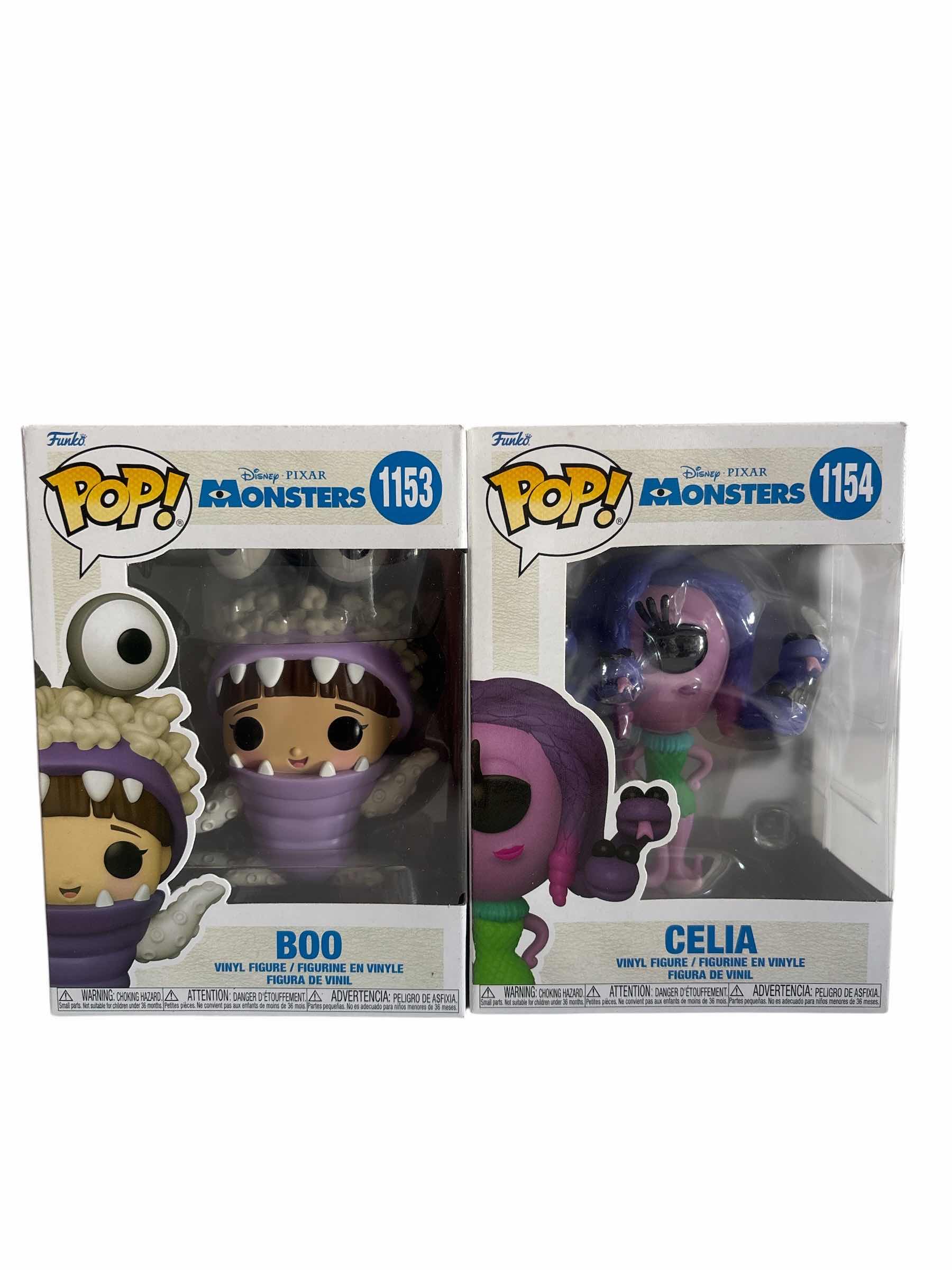 Photo 1 of (2)PCS NIB FUNKO POP BOO & CELIA DISNEY PIXAR MONSTERS