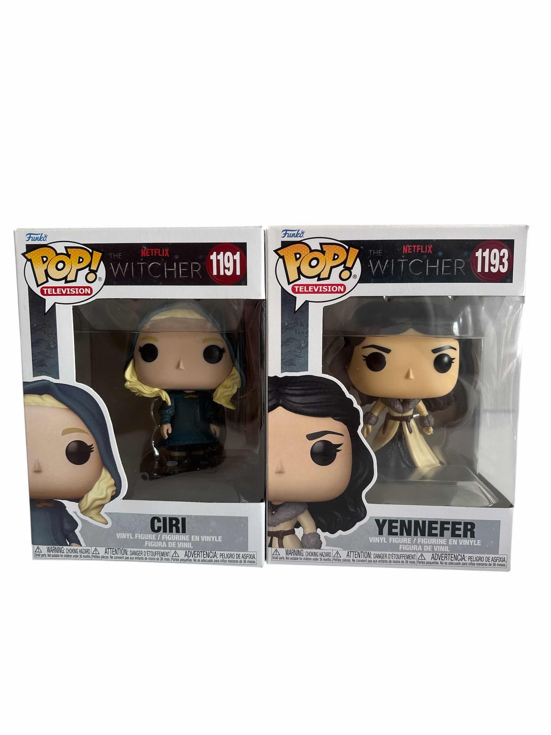 Photo 1 of (2)PCS NIB FUNKO POP CIRI & YENNEFER NETFLIX THE WITCHER