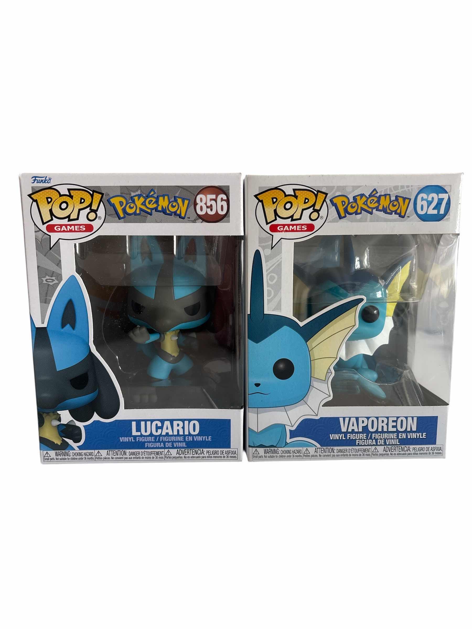 Photo 1 of (2)PCS NIB FUNKO POP LYCARIO & VAPOREON
POKÉMON