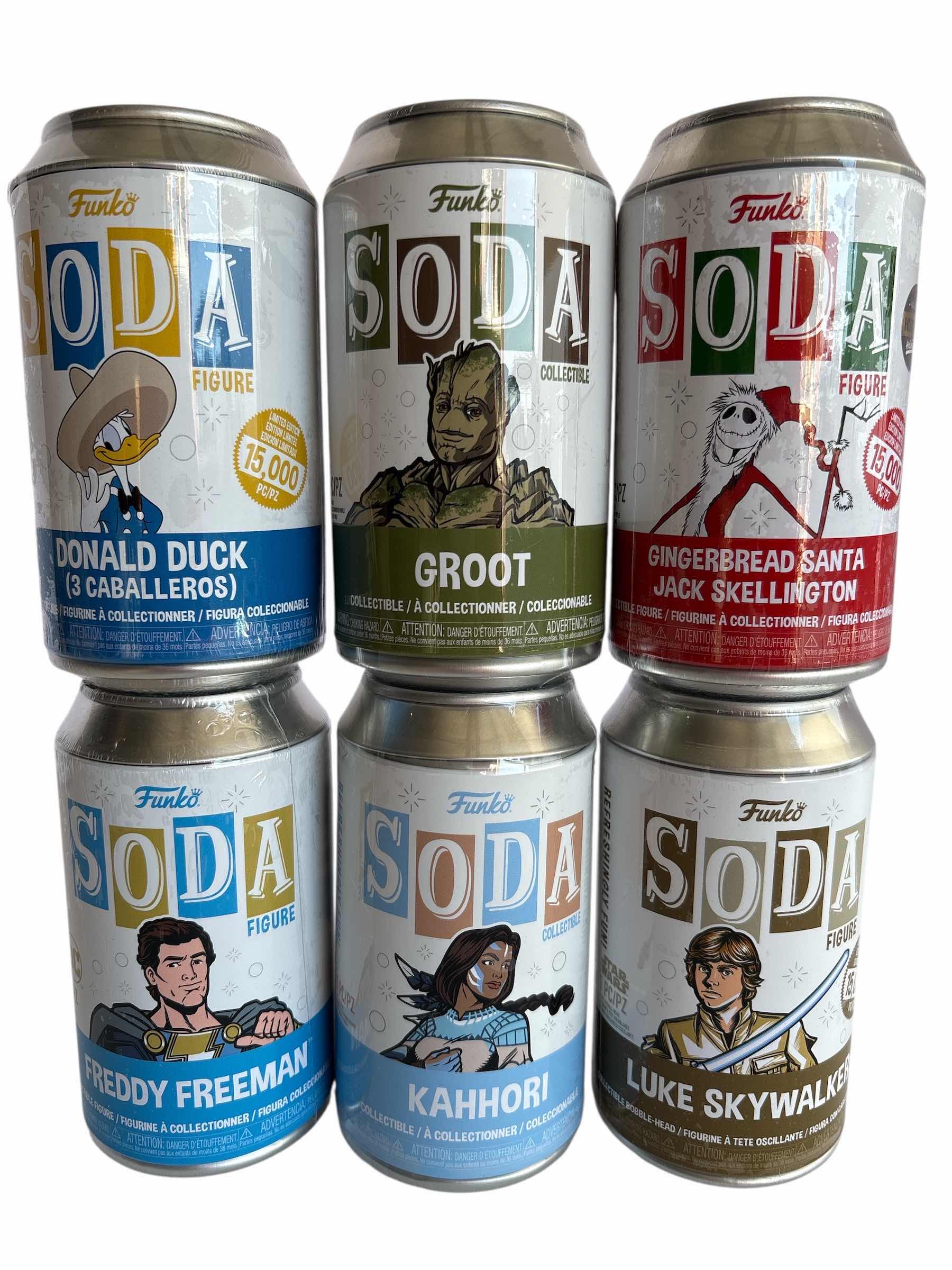 Photo 1 of NIB (6)PCS FUNKO SODA CHARACTER RETAIL $90