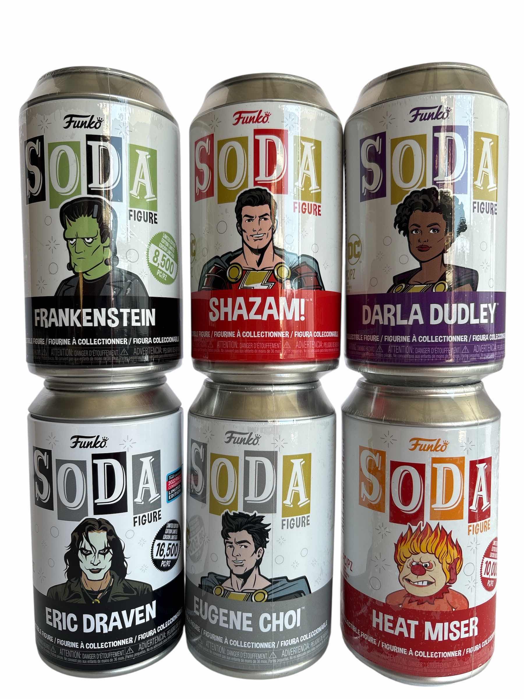 Photo 1 of NIB (6)PCS FUNKO SODA CHARACTER RETAIL $90