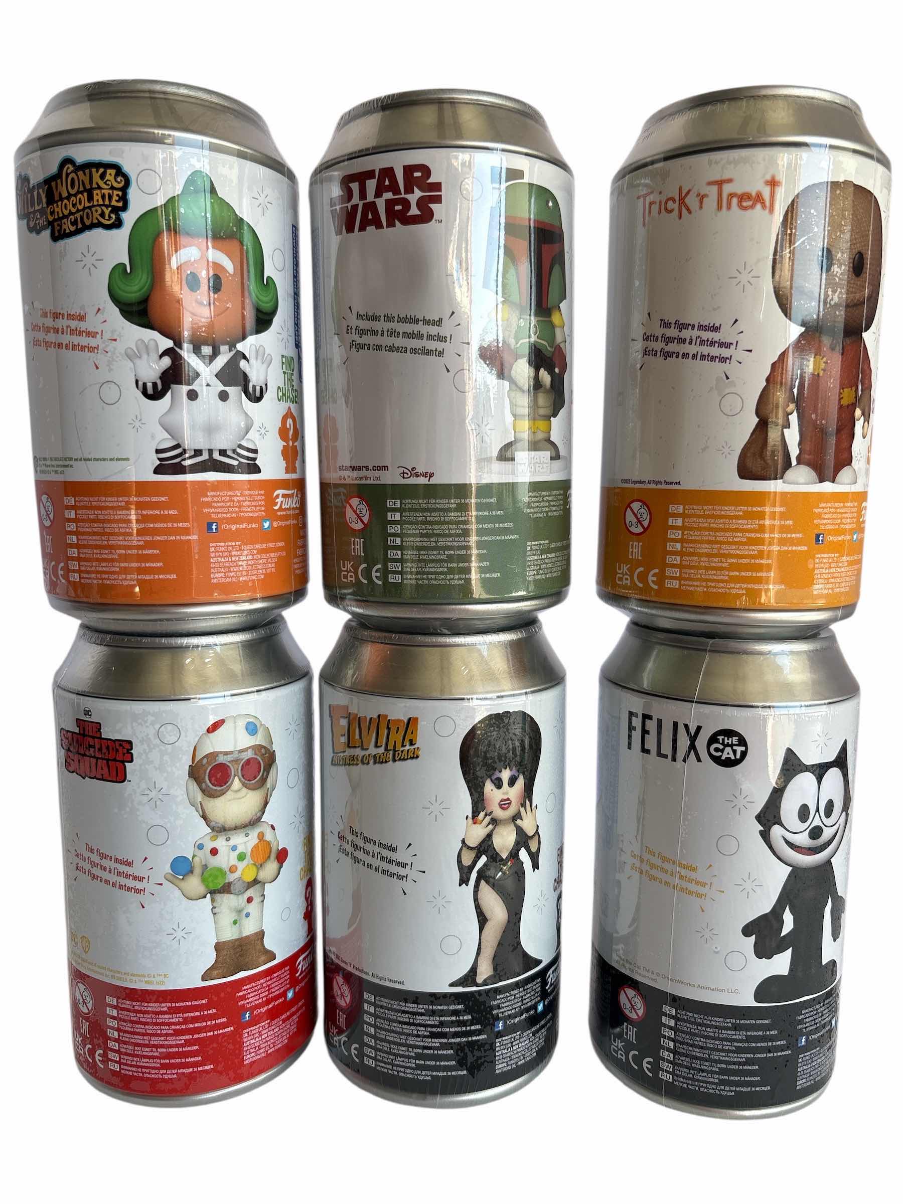 Photo 1 of NIB (6)PCS FUNKO SODA CHARACTER RETAIL $90