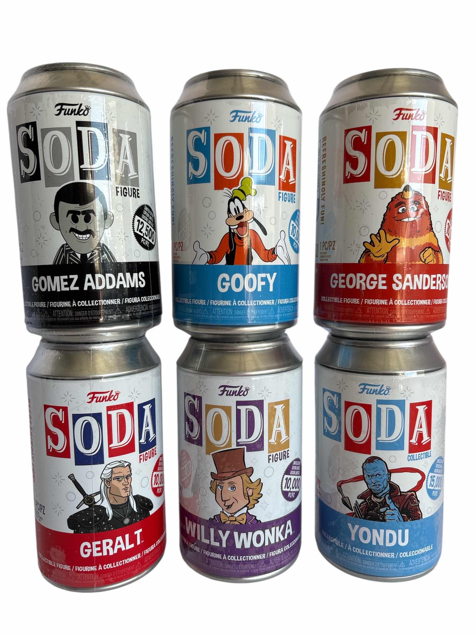 Photo 1 of NIB (6)PCS FUNKO SODA CHARACTER RETAIL$90