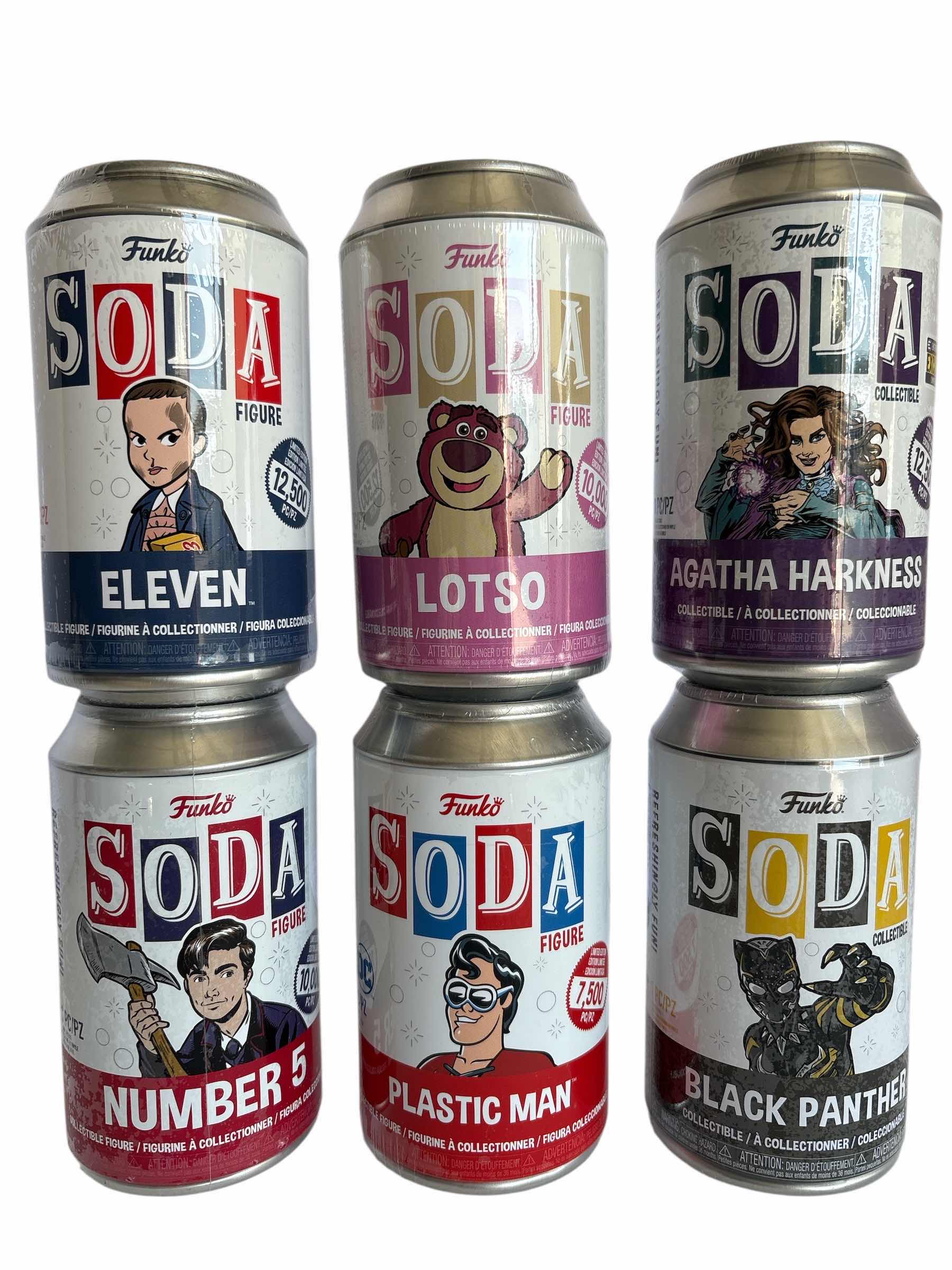 Photo 1 of NIB (6)PCS FUNKO SODA CHARACTER RETAIL $90