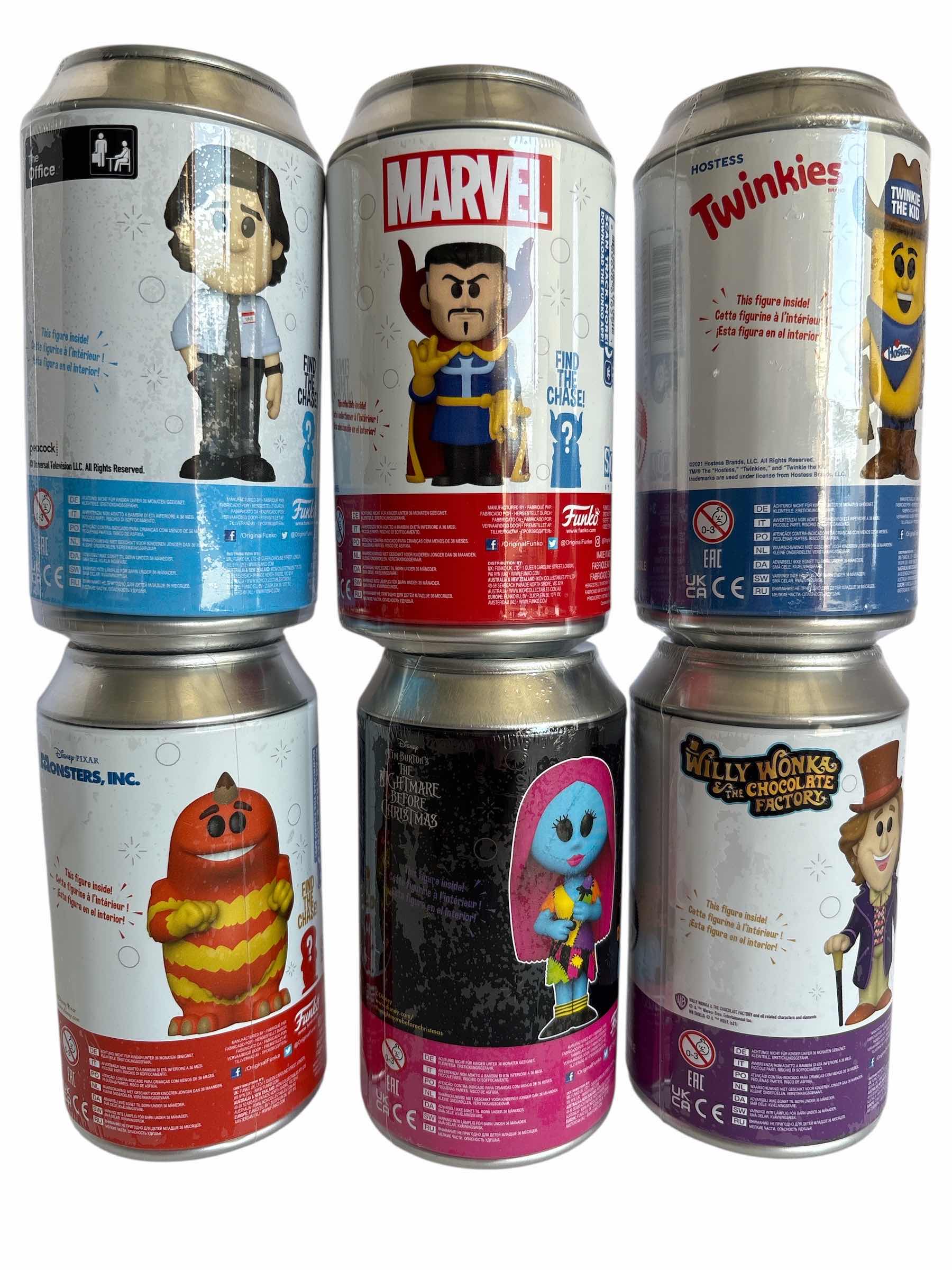 Photo 1 of NIB (6)PCS FUNKO SODA CHARACTER RETAIL $129