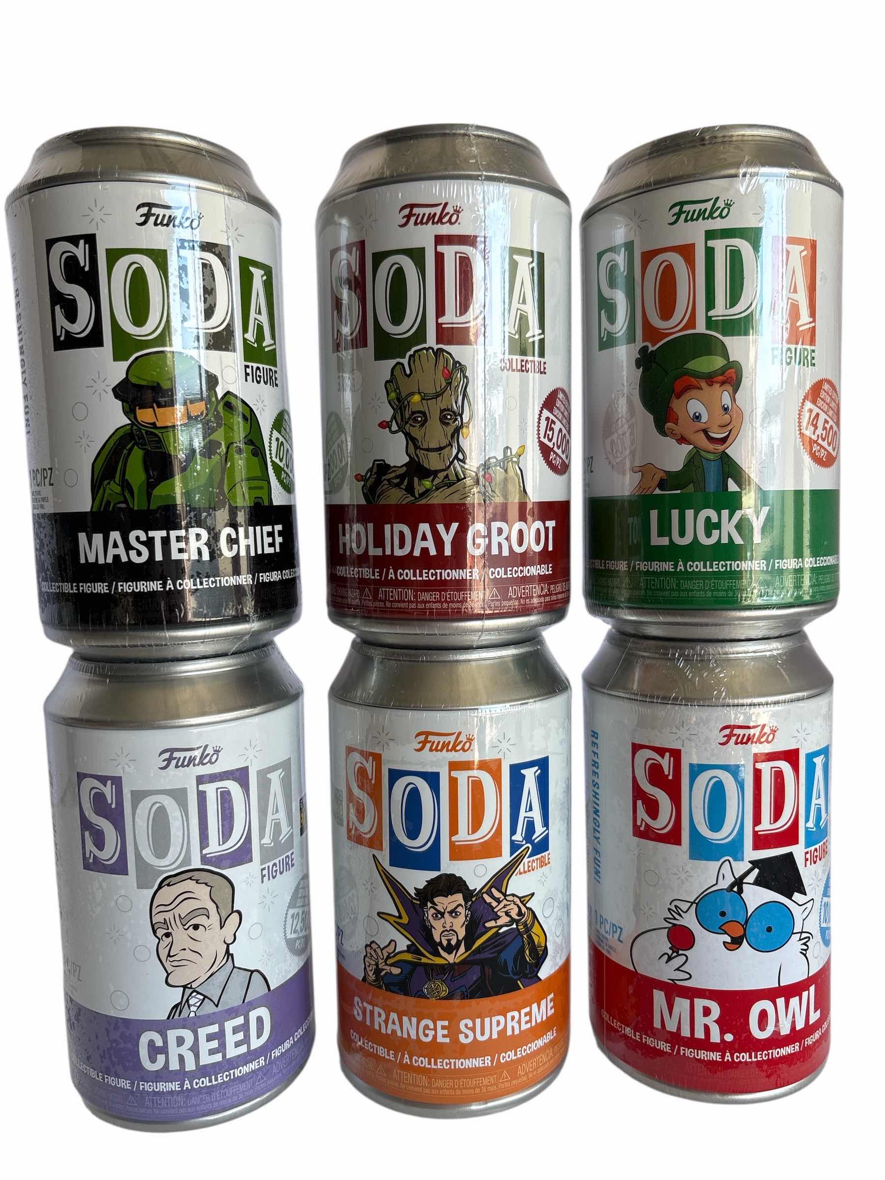 Photo 1 of NIB (6)PCS FUNKO SODA CHARACTER RETAIL $96
