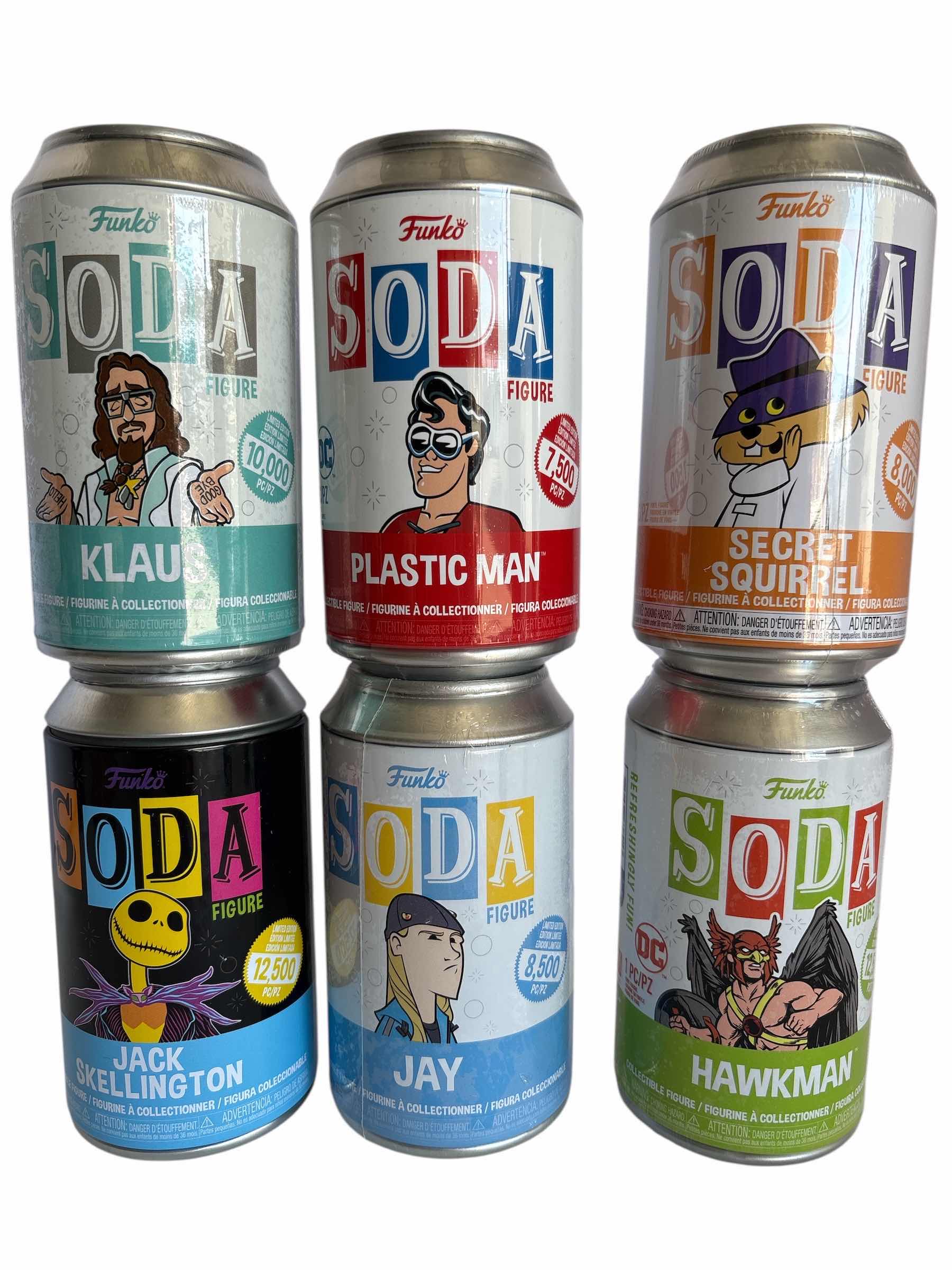 Photo 1 of NIB (6)PCS FUNKO SODA CHARACTER RETAIL $101