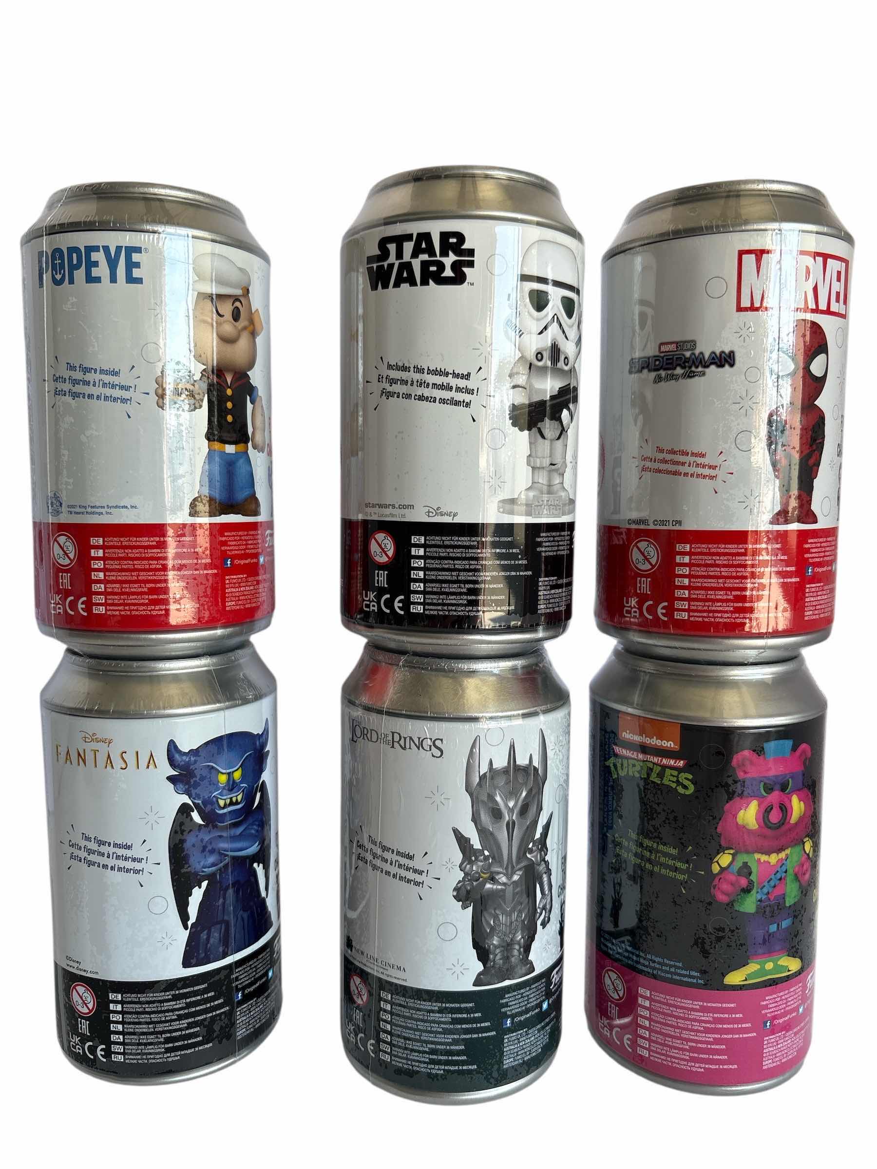 Photo 1 of NIB (6)PCS FUNKO SODA CHARACTER RETAIL $135