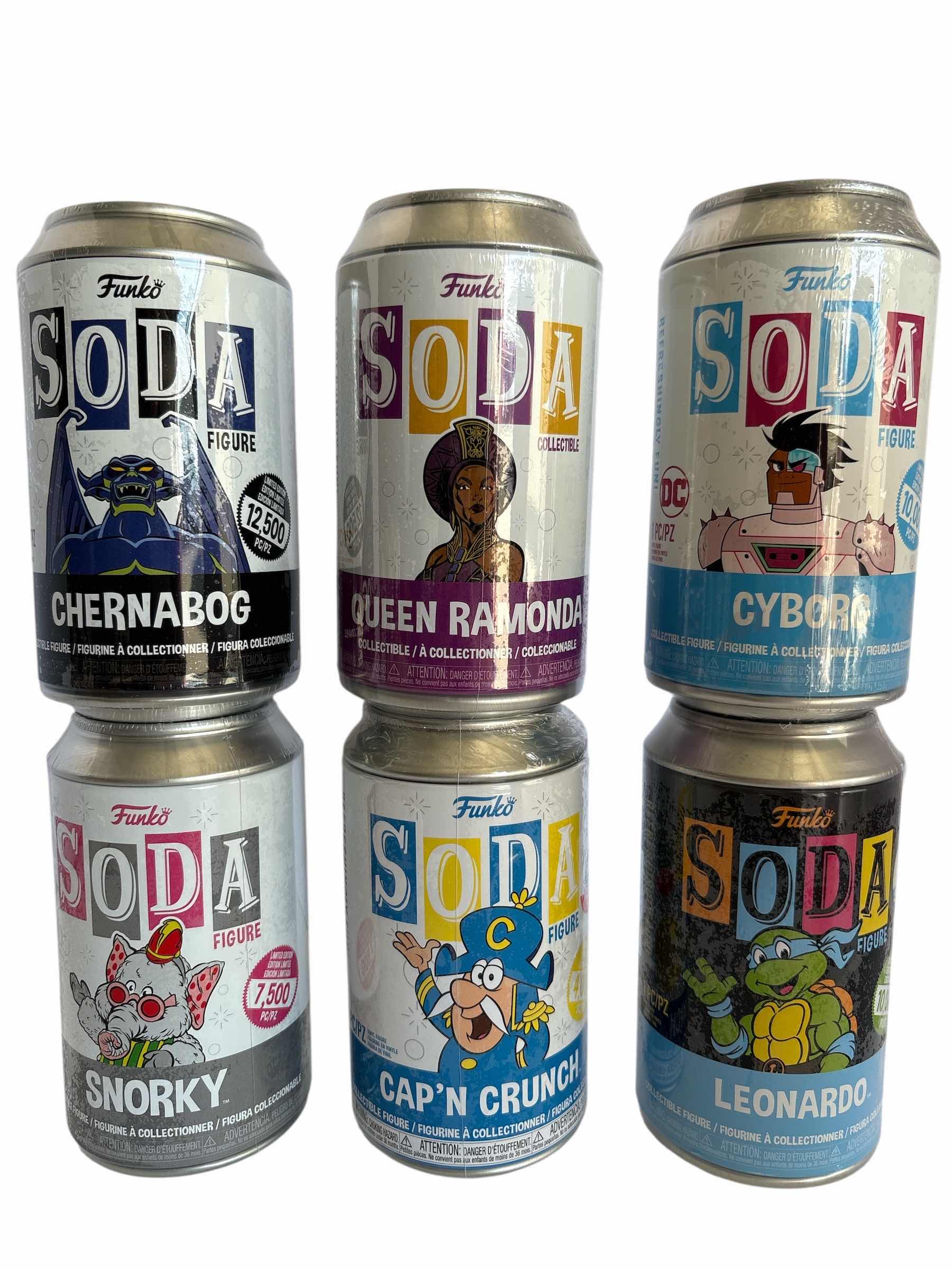 Photo 1 of NIB (6)PCS FUNKO SODA CHARACTER RETAIL $124