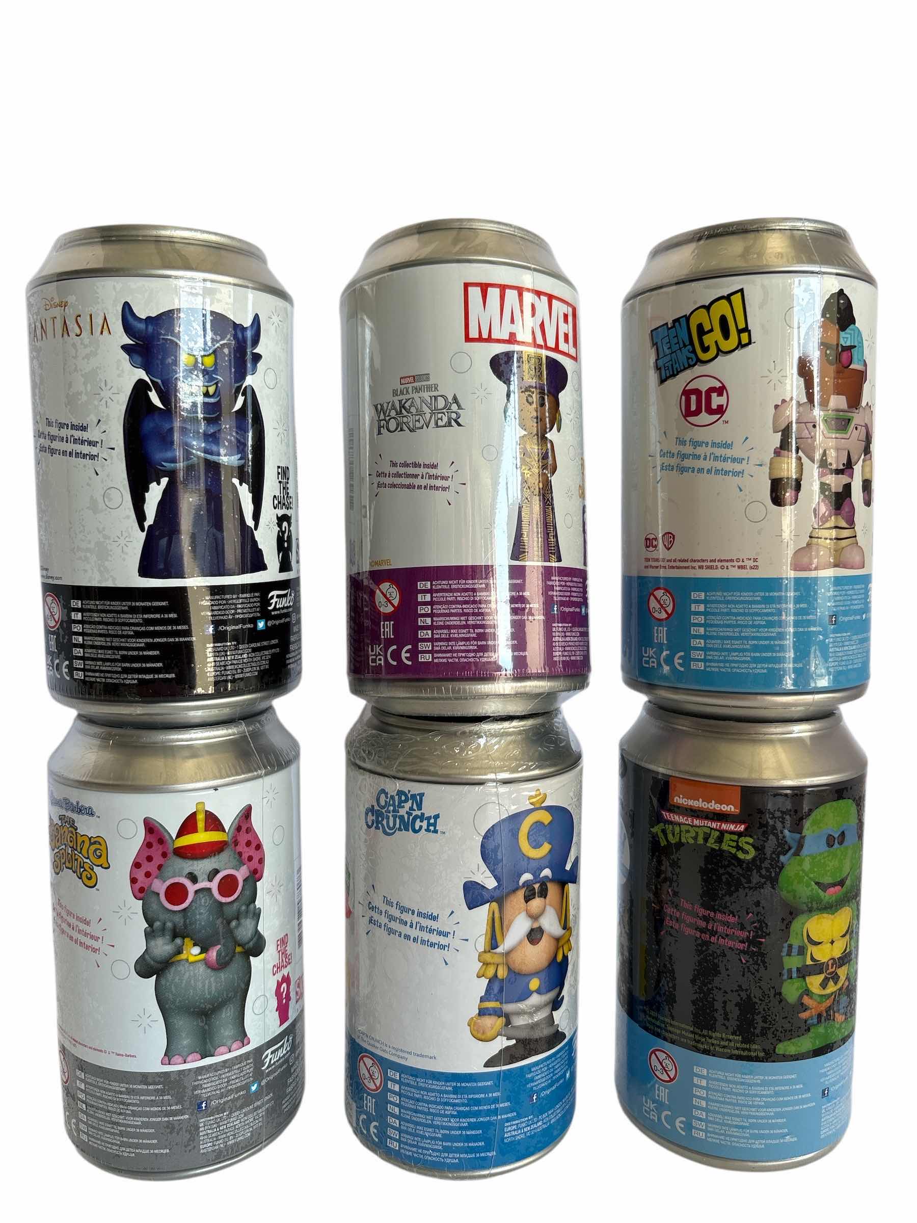 Photo 1 of NIB (6)PCS FUNKO SODA CHARACTER RETAIL $124