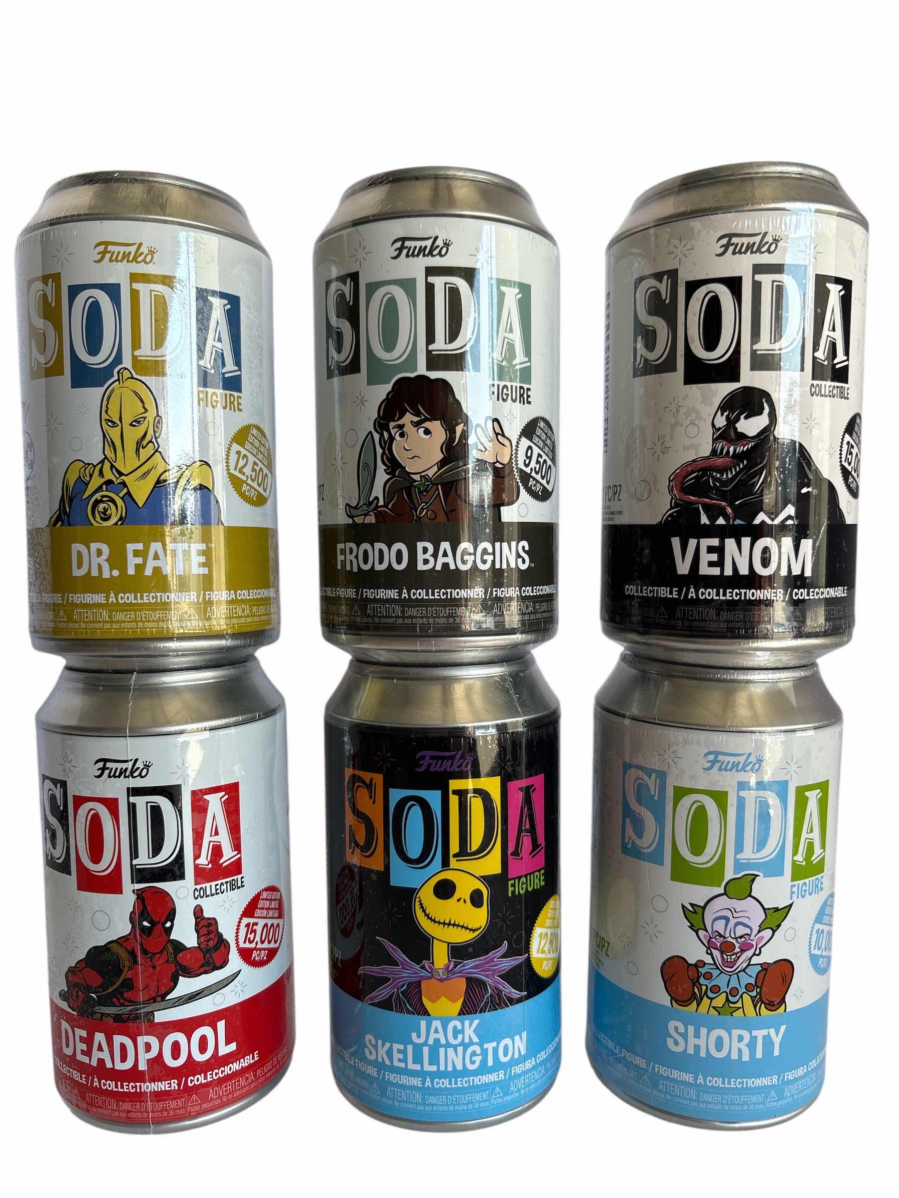 Photo 1 of NIB (6)PCS FUNKO SODA CHARACTER RETAIL $118