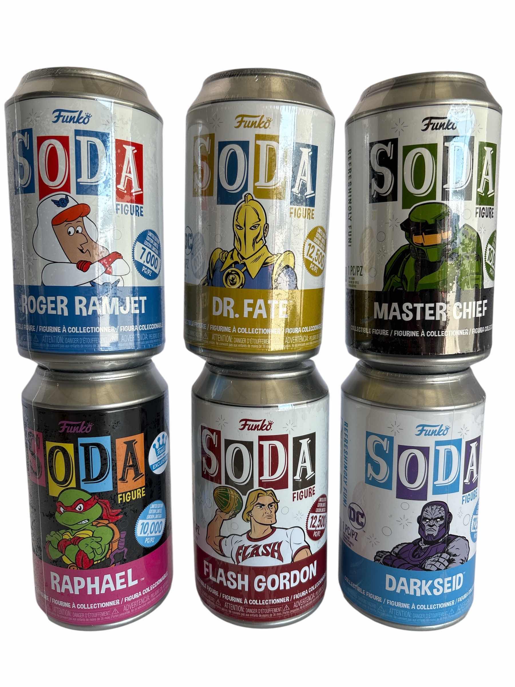Photo 1 of NIB (6)PCS FUNKO SODA CHARACTER RETAIL $94