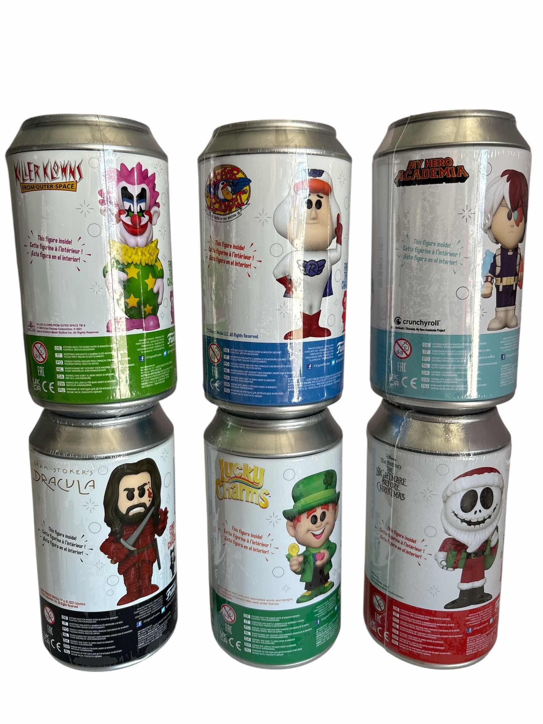 Photo 1 of NIB (6)PCS FUNKO SODA CHARACTER RETAIL $98