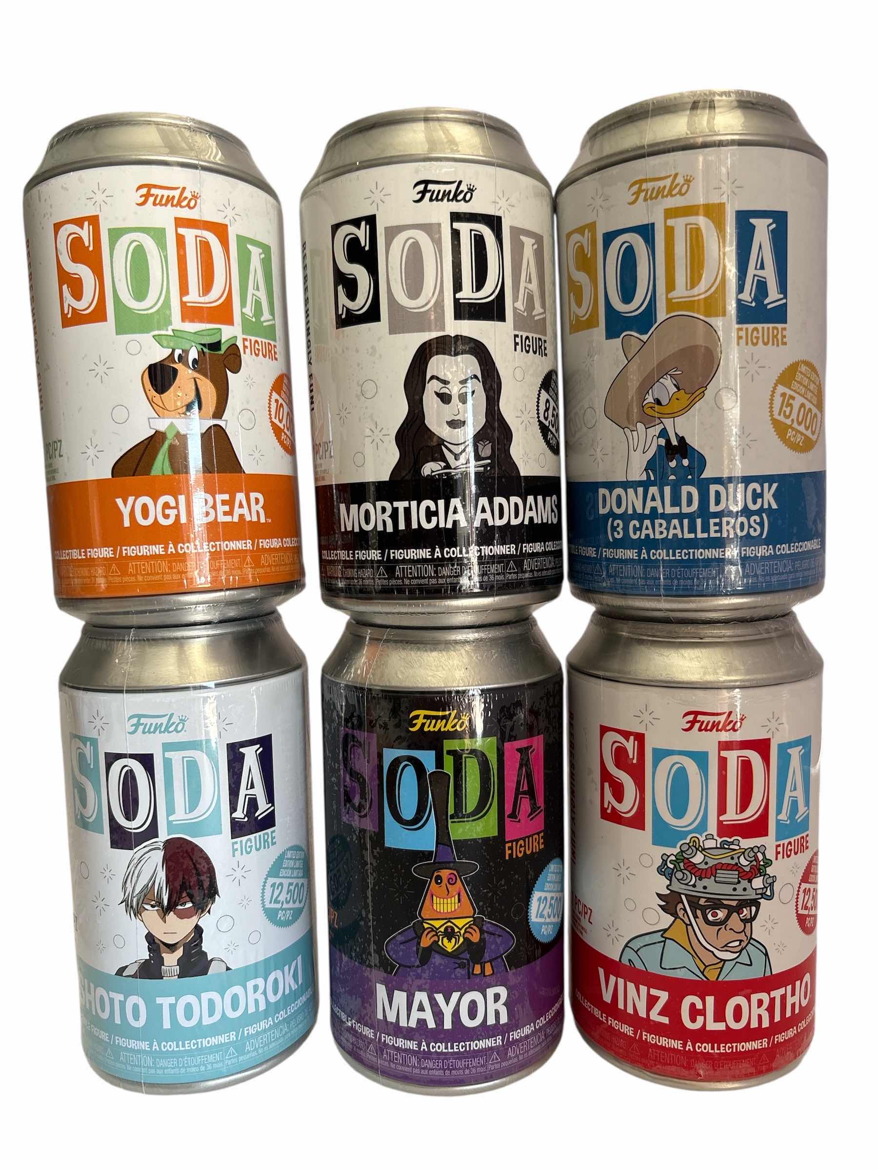 Photo 1 of NIB (6)PCS FUNKO SODA CHARACTER $114