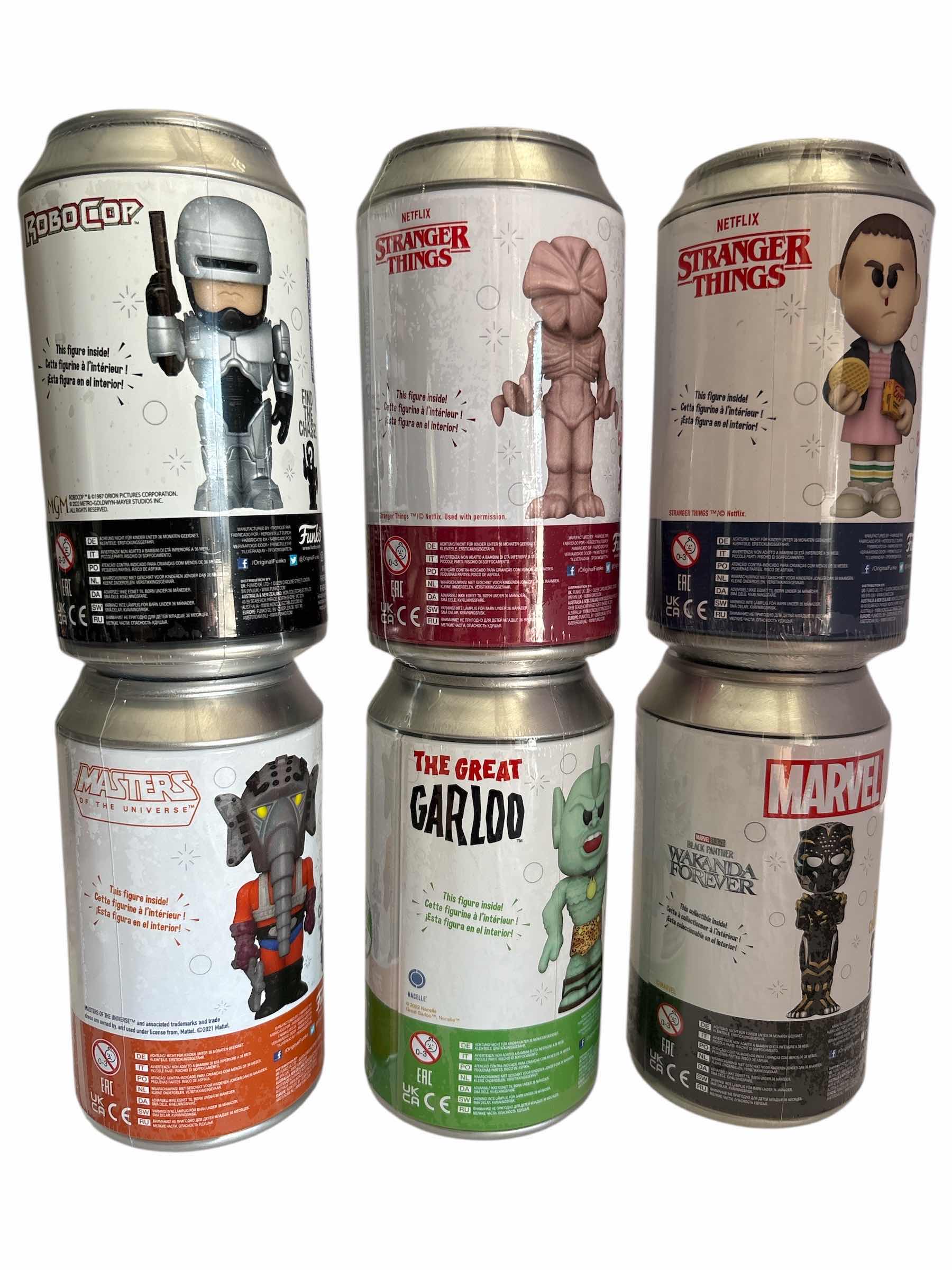 Photo 1 of NIB (6)PCS FUNKO SODA CHARACTER RETAIL $92