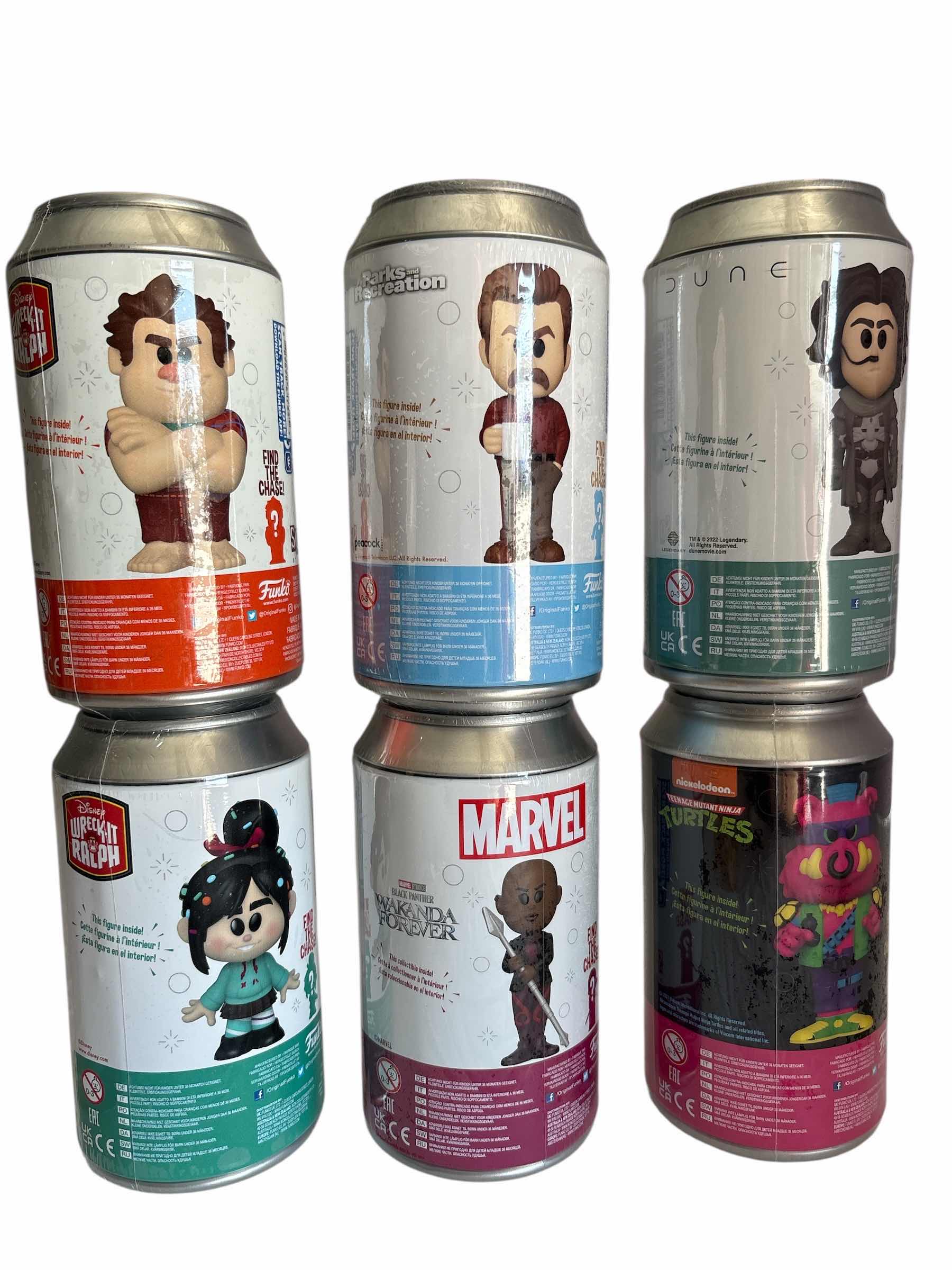 Photo 1 of NIB (6)PCS FUNKO SODA CHARACTER RETAIL $96