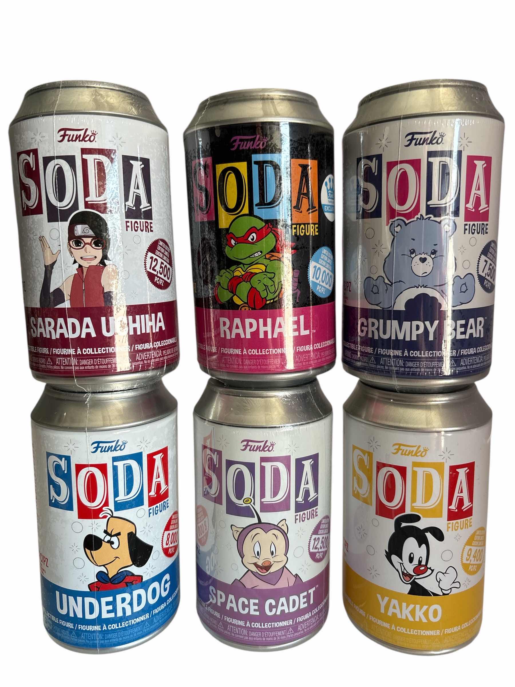 Photo 1 of NIB (6)PCS FUNKO SODA CHARACTER RETAIL $115