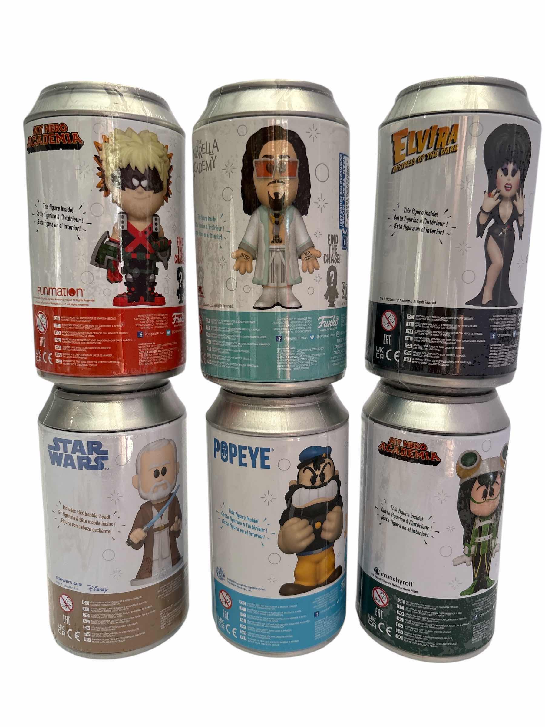 Photo 1 of NIB (6)PCS FUNKO SODA CHARACTER RETAIL $104