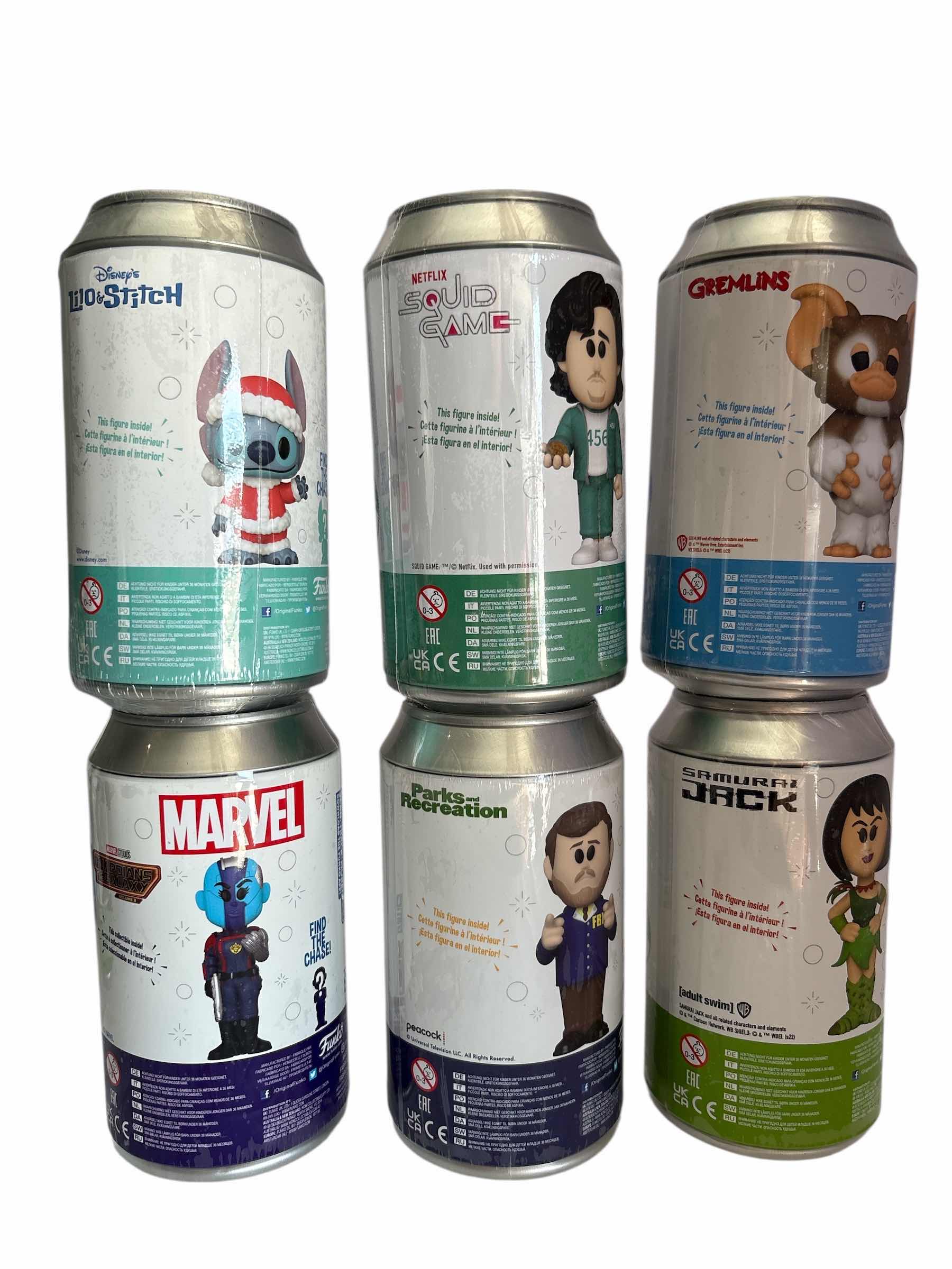 Photo 1 of NIB (6)PCS FUNKO SODA CHARACTER RETAIL $91