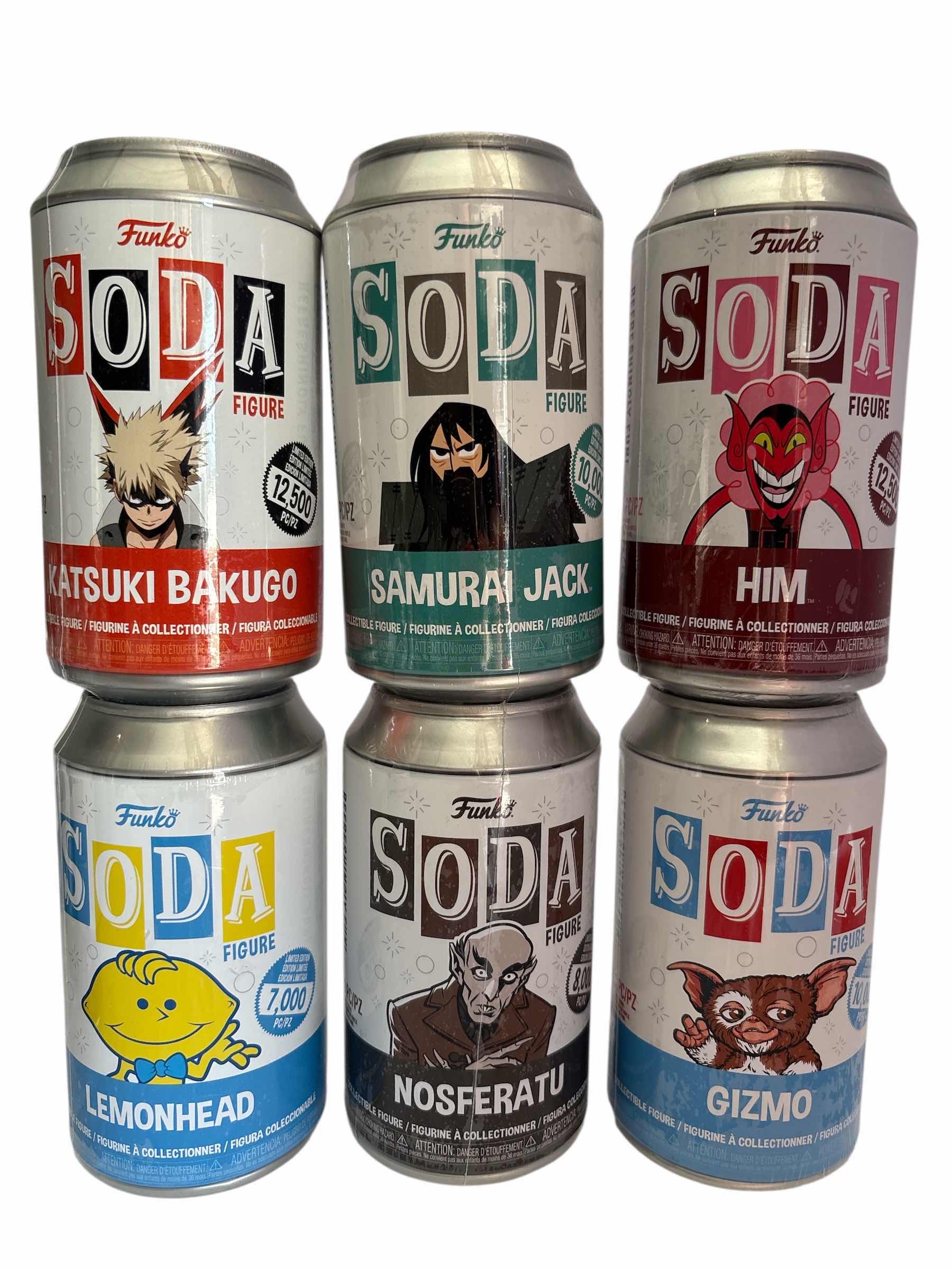 Photo 1 of NIB (6)PCS FUNKO SODA CHARACTER RETAIL $95