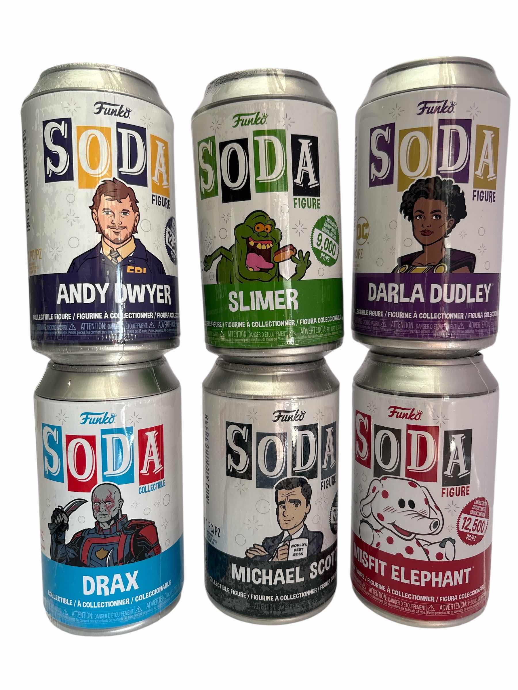 Photo 1 of NIB (6)PCS FUNKO SODA CHARACTER RETAIL $105