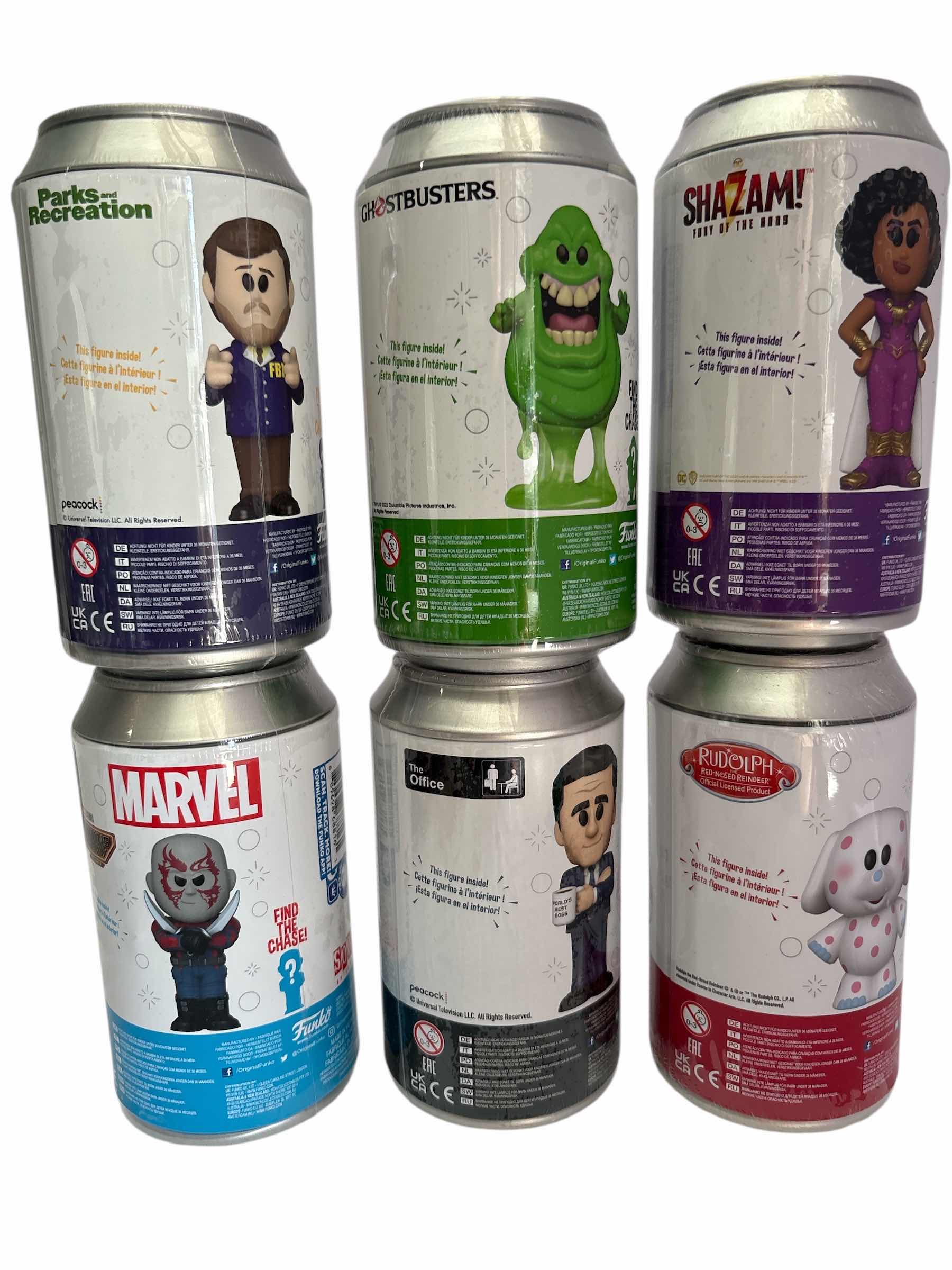 Photo 1 of NIB (6)PCS FUNKO SODA CHARACTER RETAIL $105