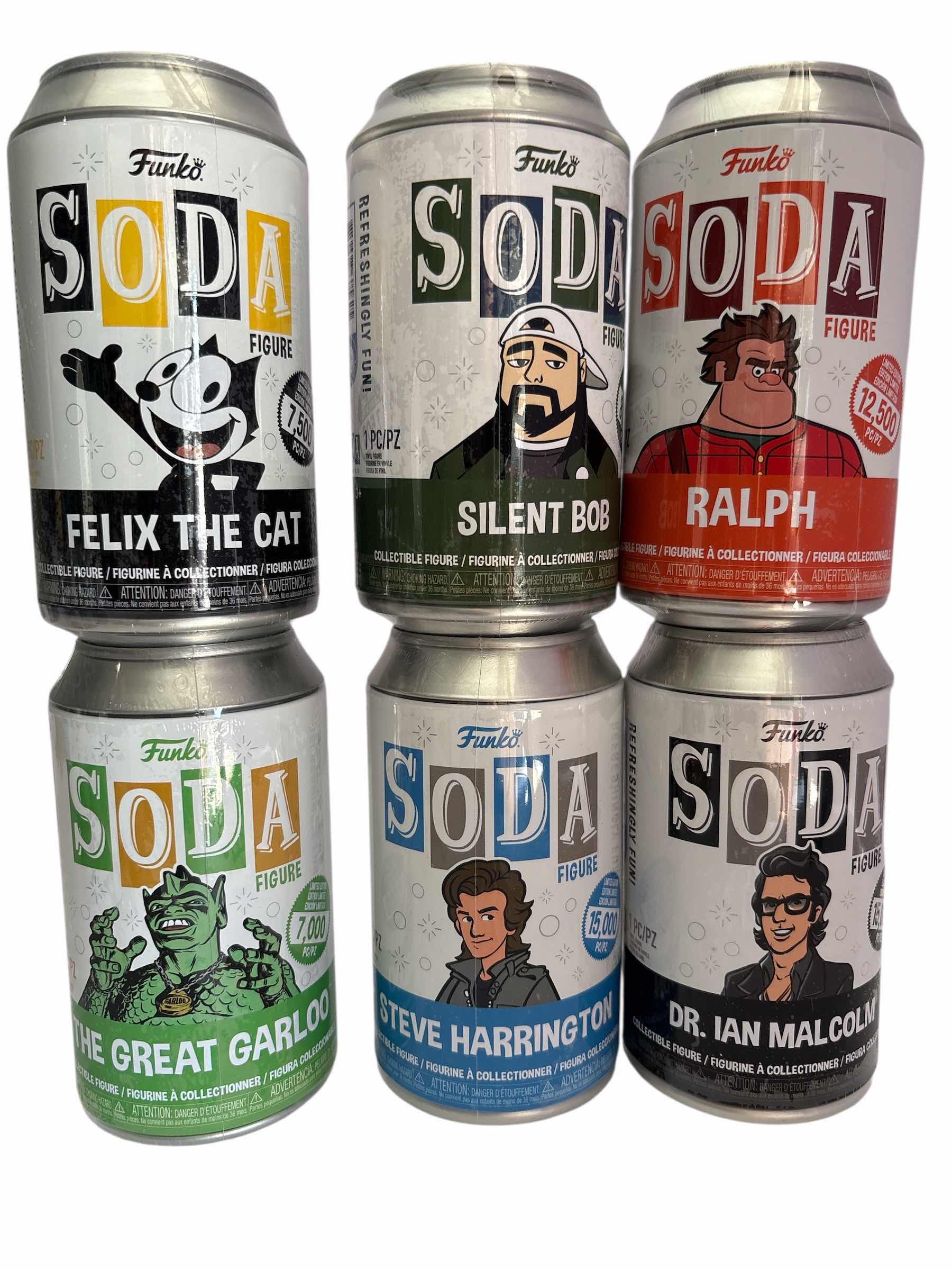 Photo 1 of NIB (6)PCS FUNKO SODA CHARACTER RETAIL $99