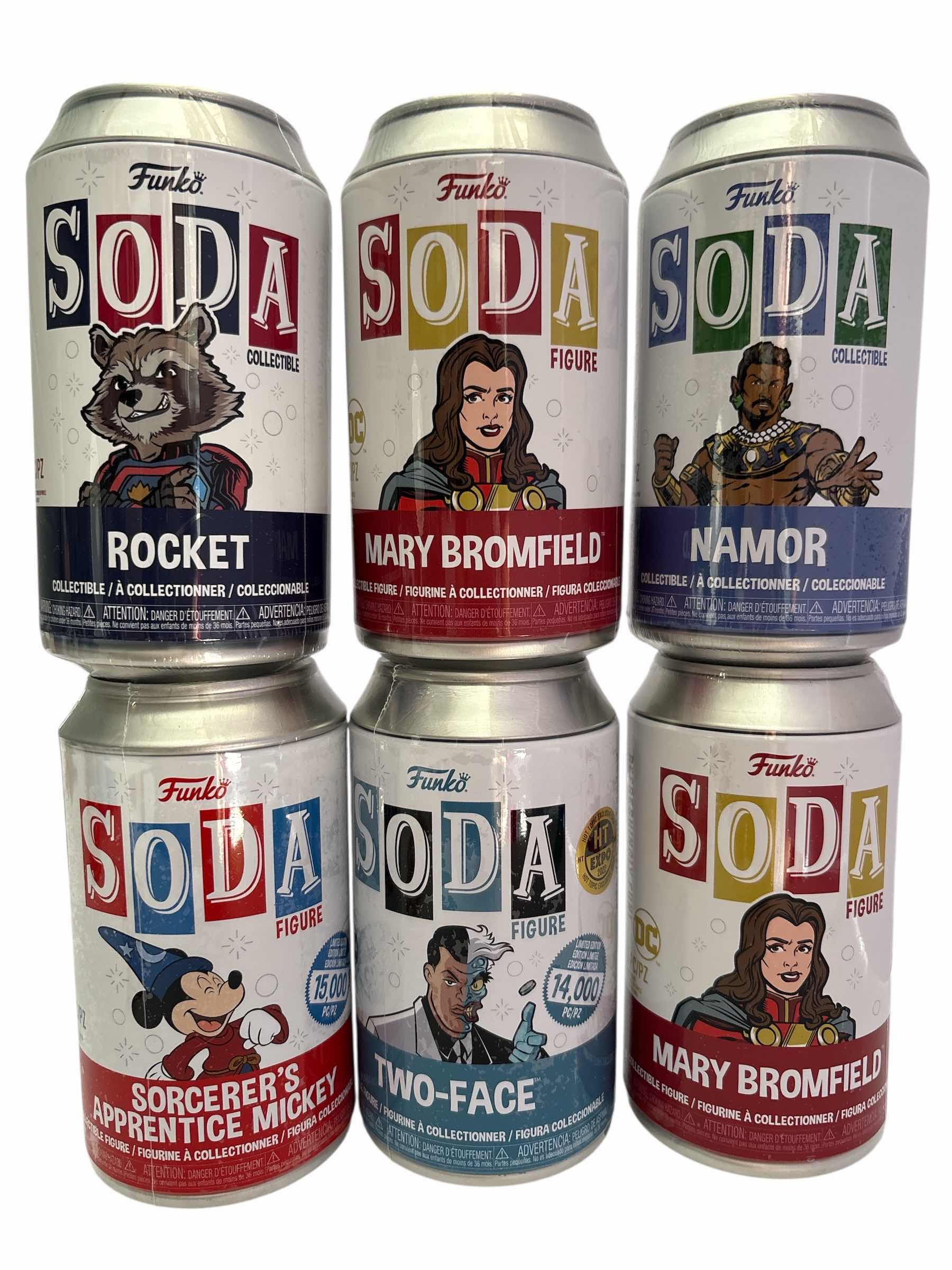 Photo 1 of NIB (6)PCS FUNKO SODA CHARACTER RETAIL $90