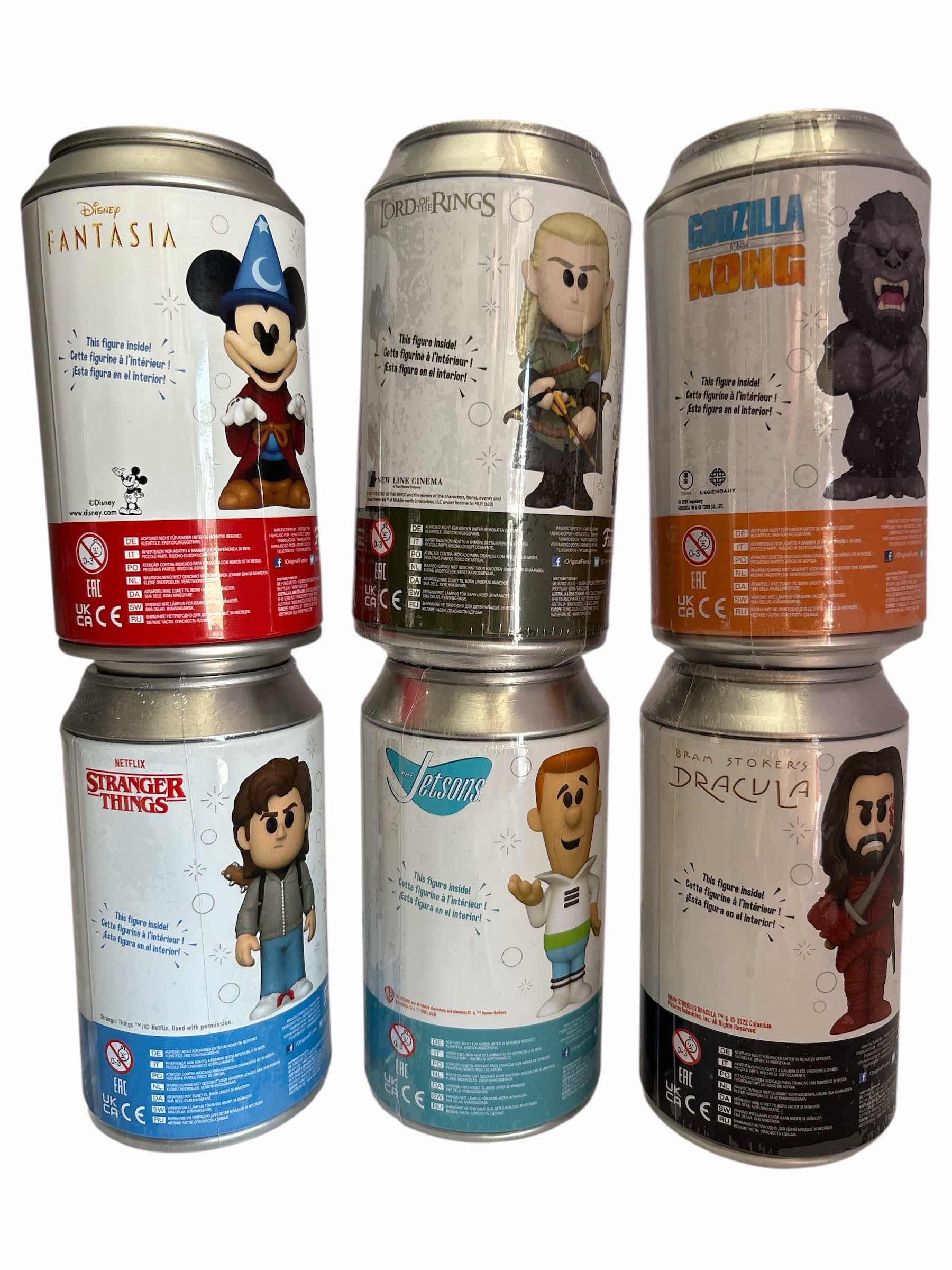 Photo 1 of NIB (6)PCS FUNKO SODA CHARACTER RETAIL $107