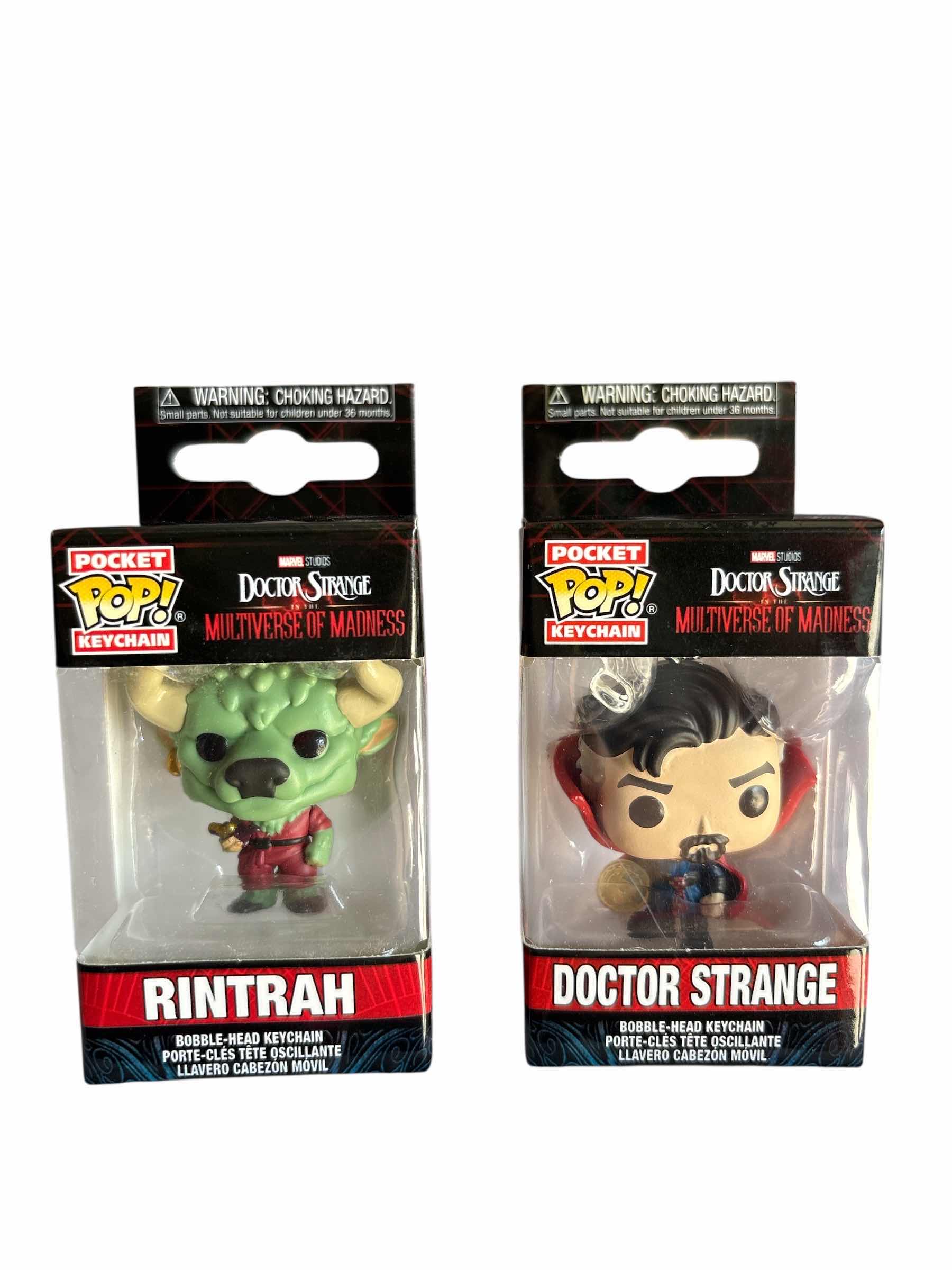 Photo 1 of NIB (2)PCS FUNKO POCKET POP DOCTOR STRANGE KEYCHAIN RETAIL $34