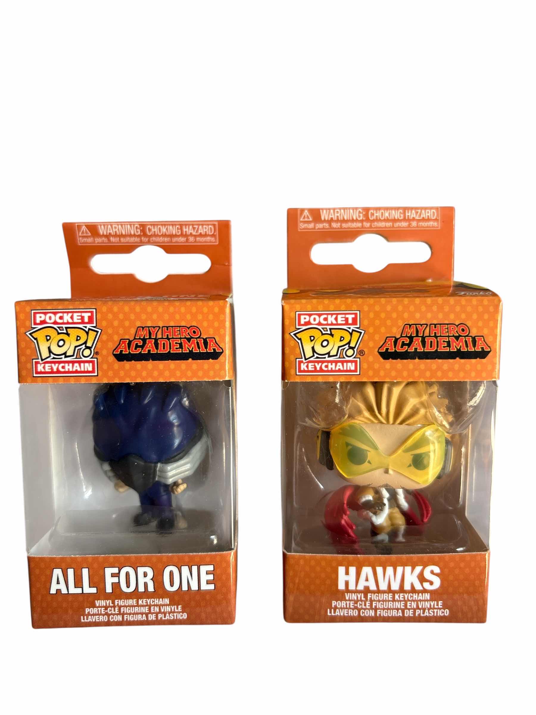 Photo 1 of NIB (2)PCS FUNKO POCKET POP MY HERO ACADEMIA KEYCHAIN RETAIL $31