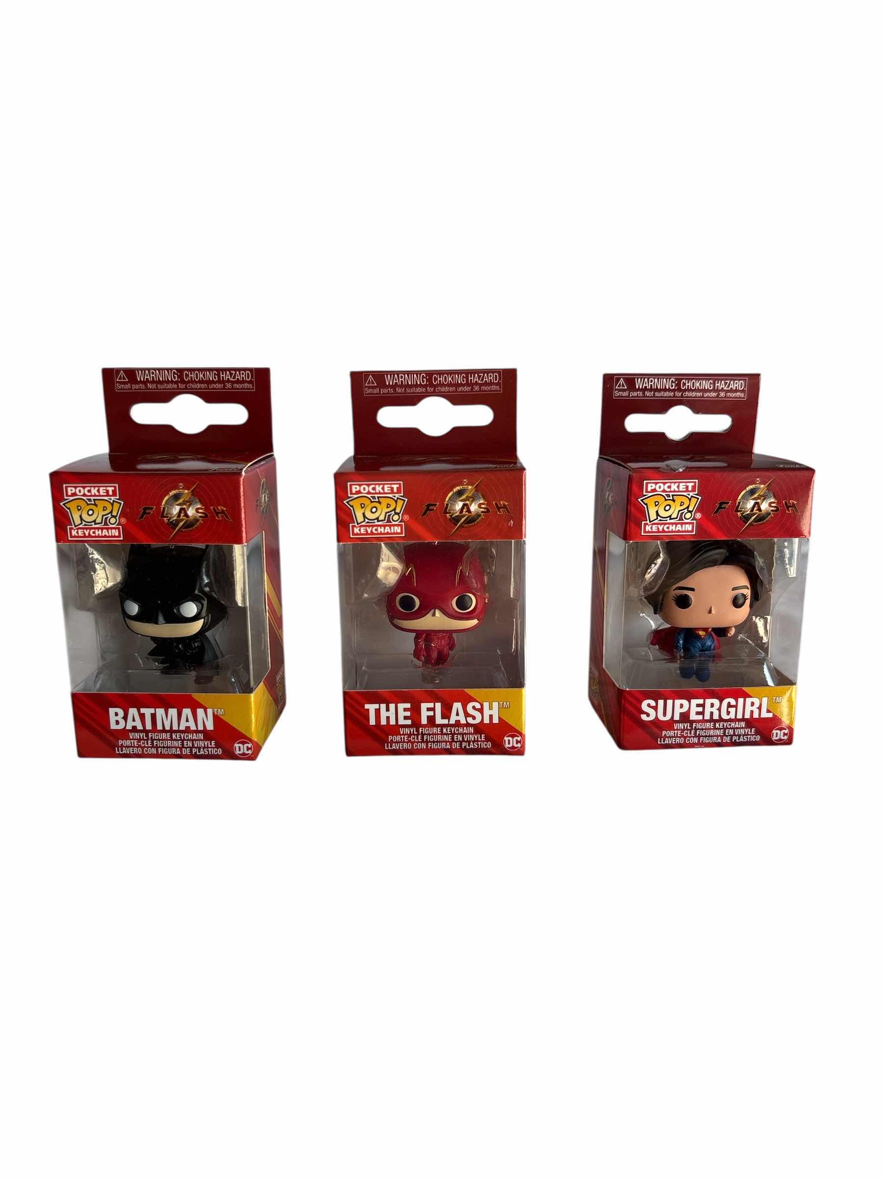 Photo 1 of NIB (3) PCS FUNKO POCKET POP FLASH KEYCHAIN RETAIL $40