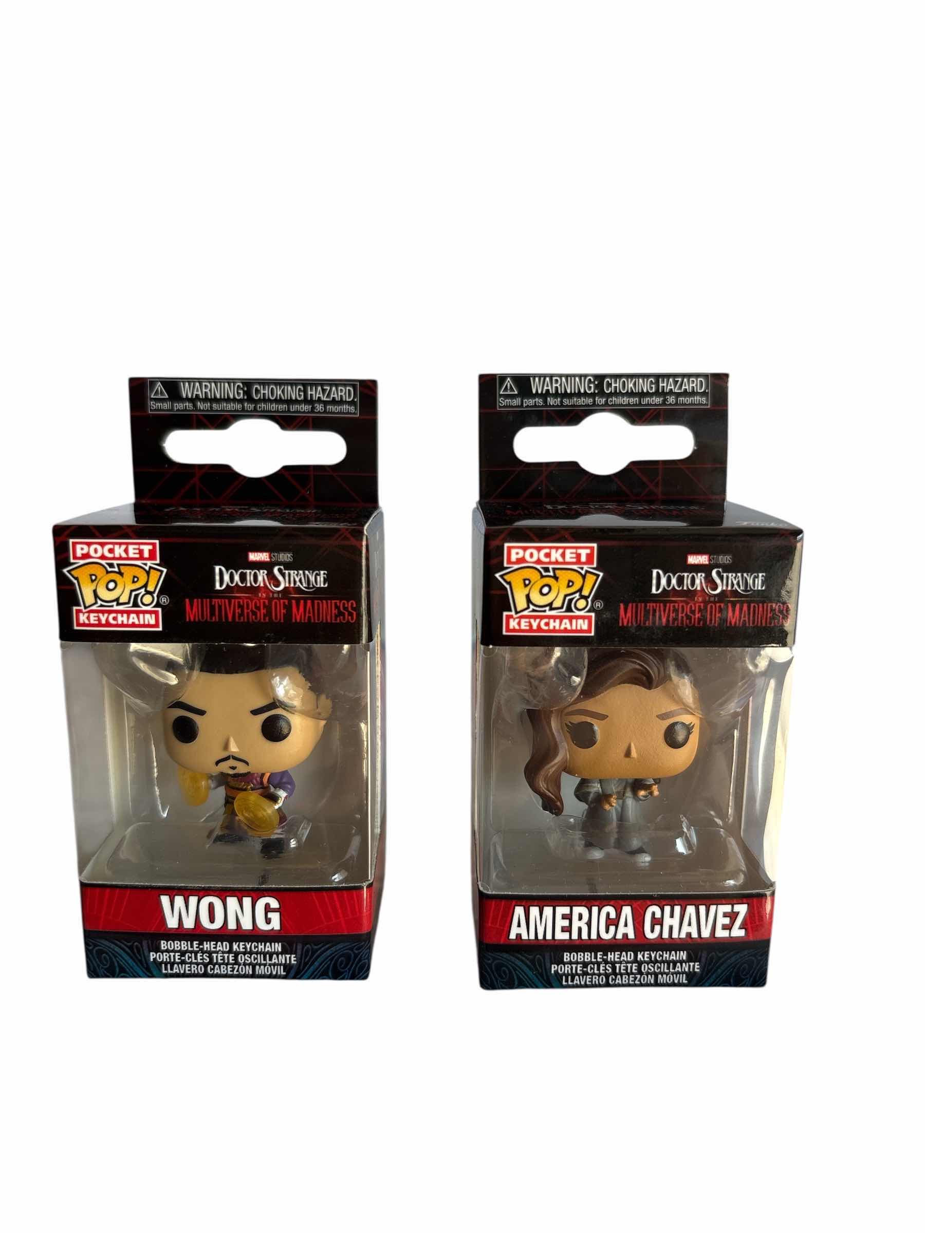 Photo 1 of NIB (2)PCS FUNKO POCKET POP DOCTOR STRANGE KEYCHAIN RETAIL $34