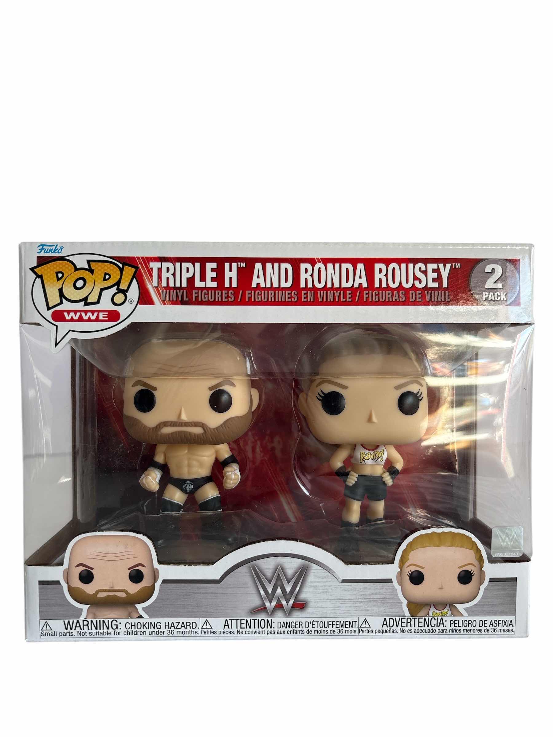 Photo 1 of NIB FUNKO POP WWE TRIPLE H & RONDA ROUSEY