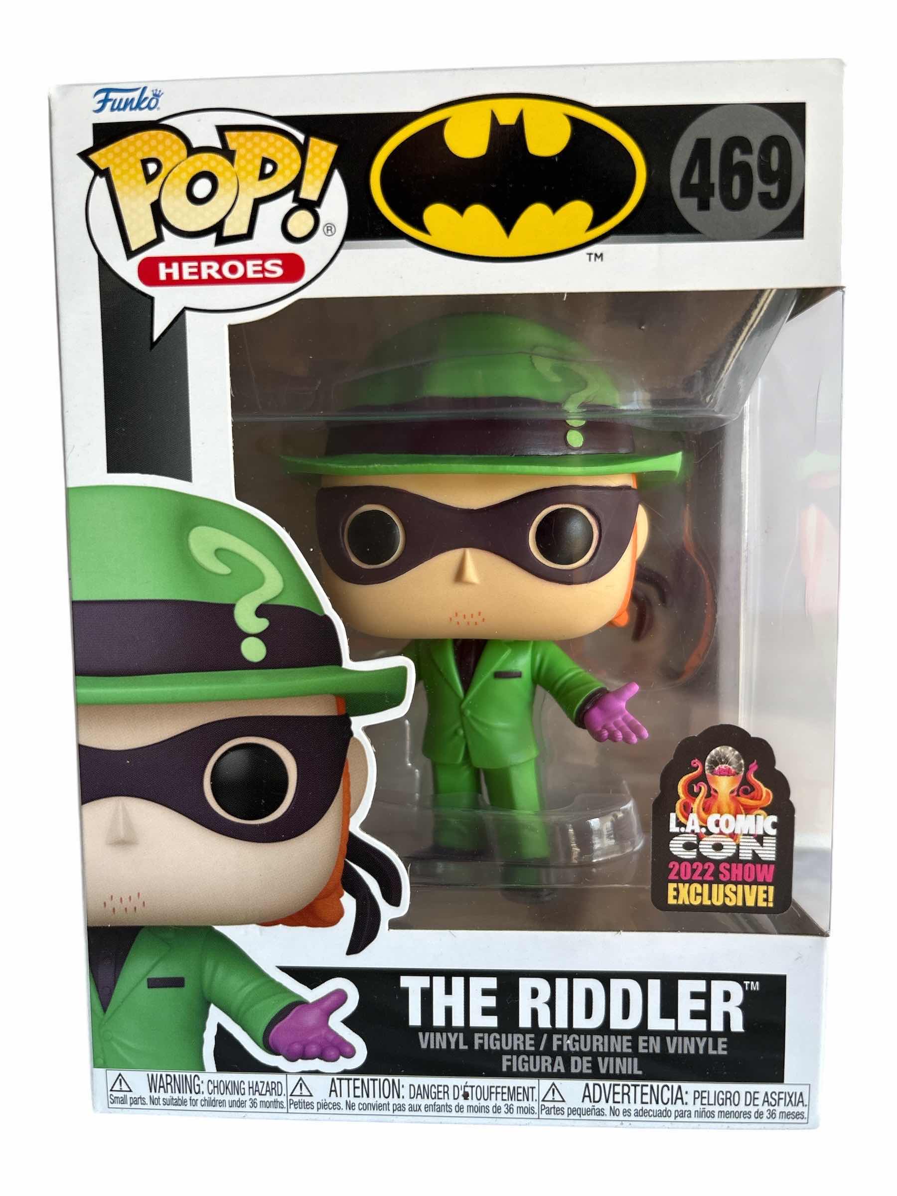 Photo 1 of NIB FUNKO POP DC HEROES THE RIDDLER EXCLUSIVE