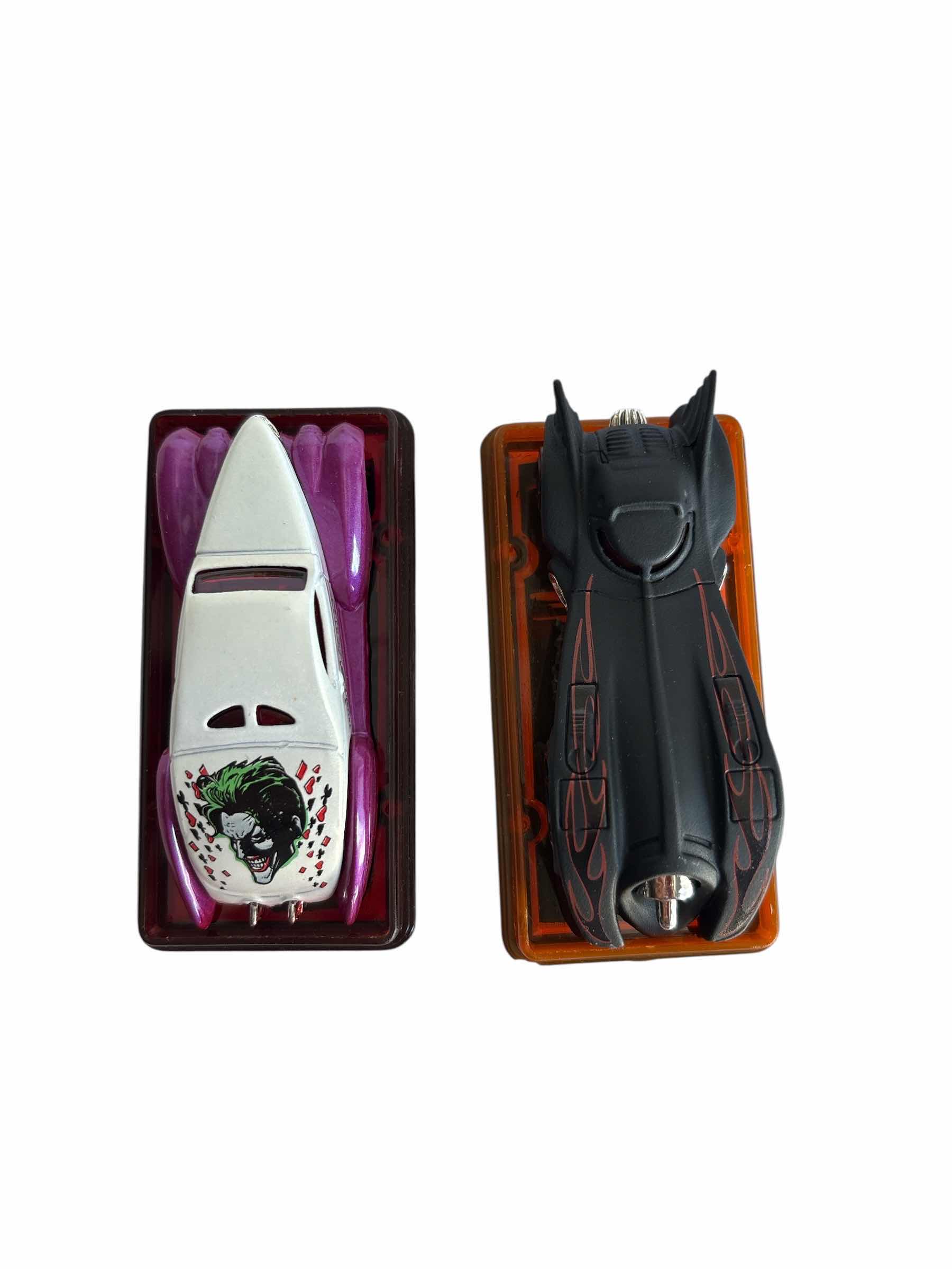 Photo 1 of (2)PCS VINTAGE JOKER & BATMAN HOT WHEELS IN CASE $25