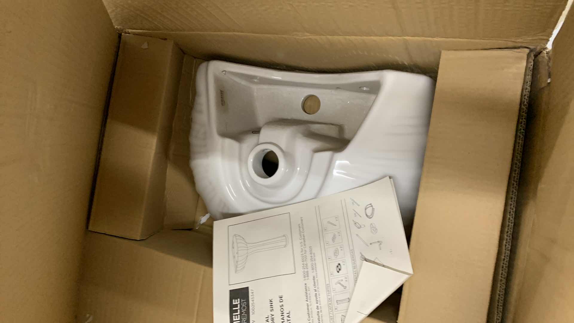 Photo 2 of FOREMOST PEDESTAL LAVATORY MODEL FL-08A-W WHITE COLOR SINK ONLY