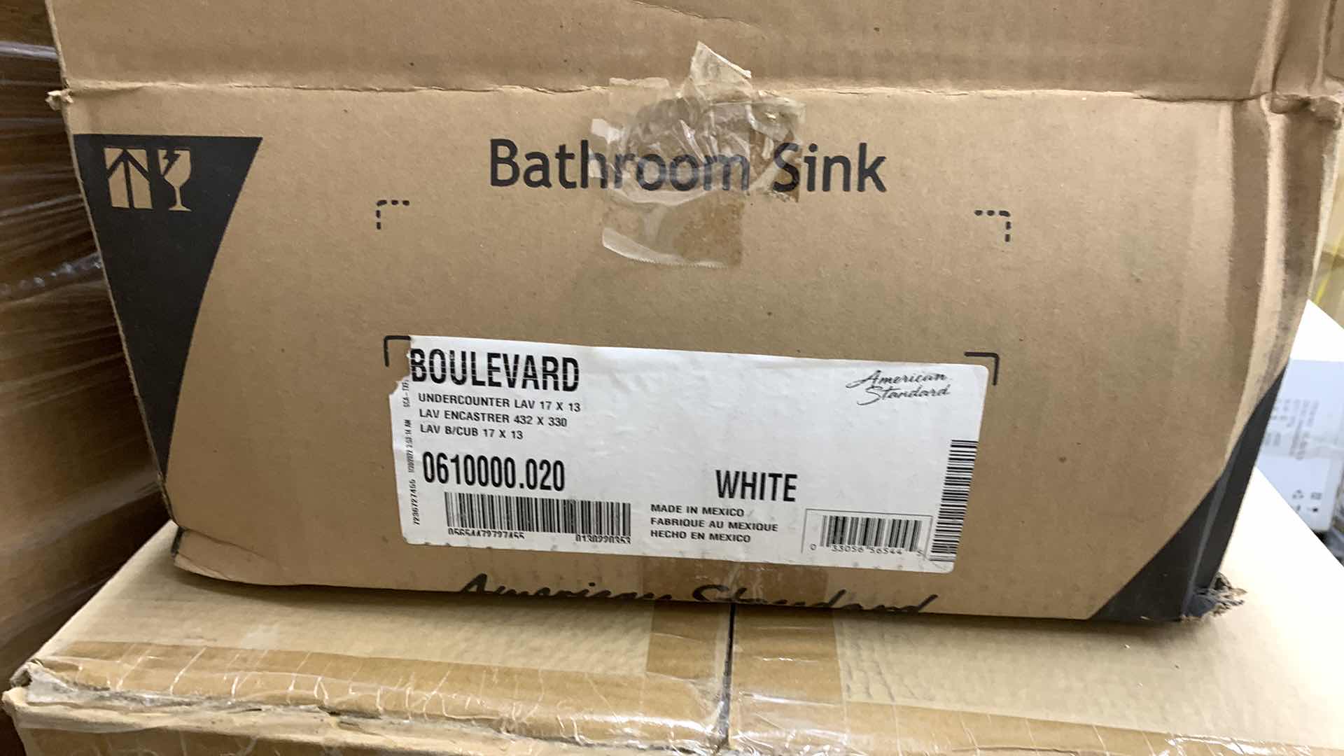 Photo 1 of AMERICAN STANDARD BOULEVARD UNDER COUNTER SINK WHITE COLOR MODEL 0610000.020