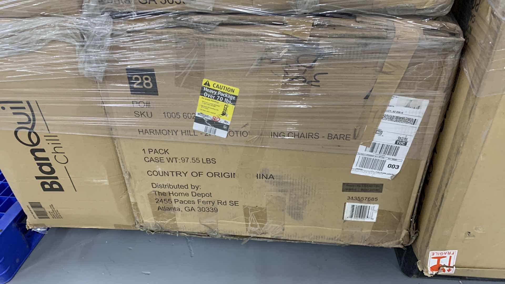 Photo 1 of 2-HARMONY HILL MOTION DINING CHAIRS