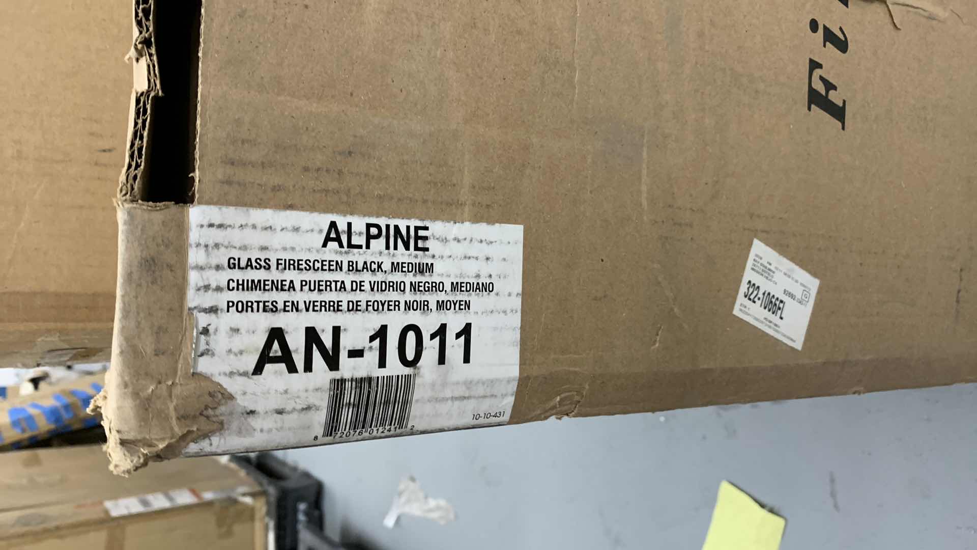 Photo 1 of $291 FIREPLACE GLASS FIRESCREEN ALPINE AN-1011