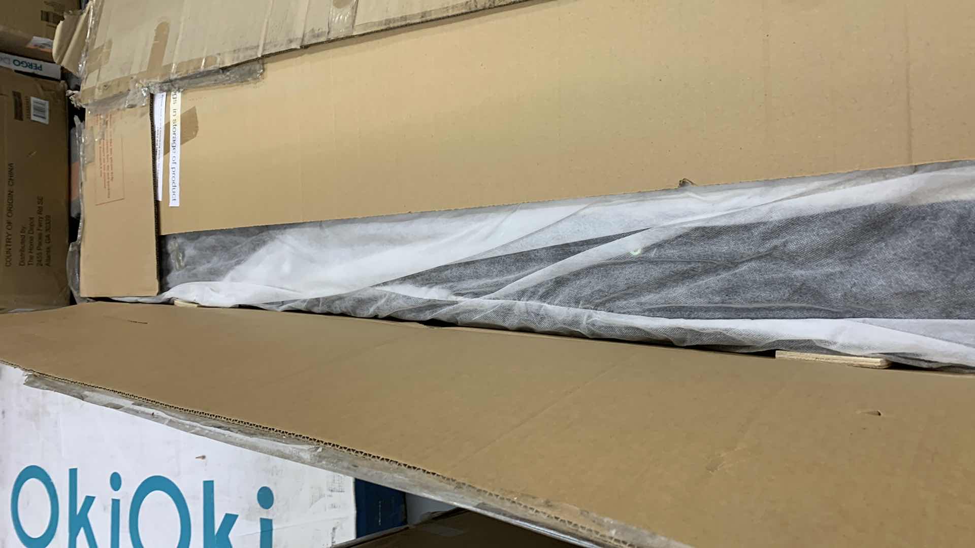 Photo 1 of CHESTERFIELD STYLE NAIL HEAD ACCENTS 3 PERSON SOFA BEIGE COLOR MODEL ZYP2412-68014.00FBGE 85" X 34" H 27"