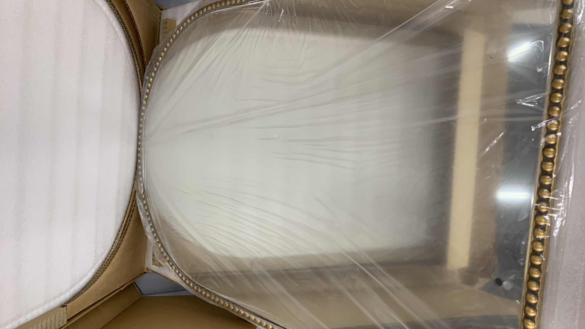 Photo 1 of WALL MIRROR GOLD BEADED ROUNDED ARCH MODEL 1004410434 29" X 40"