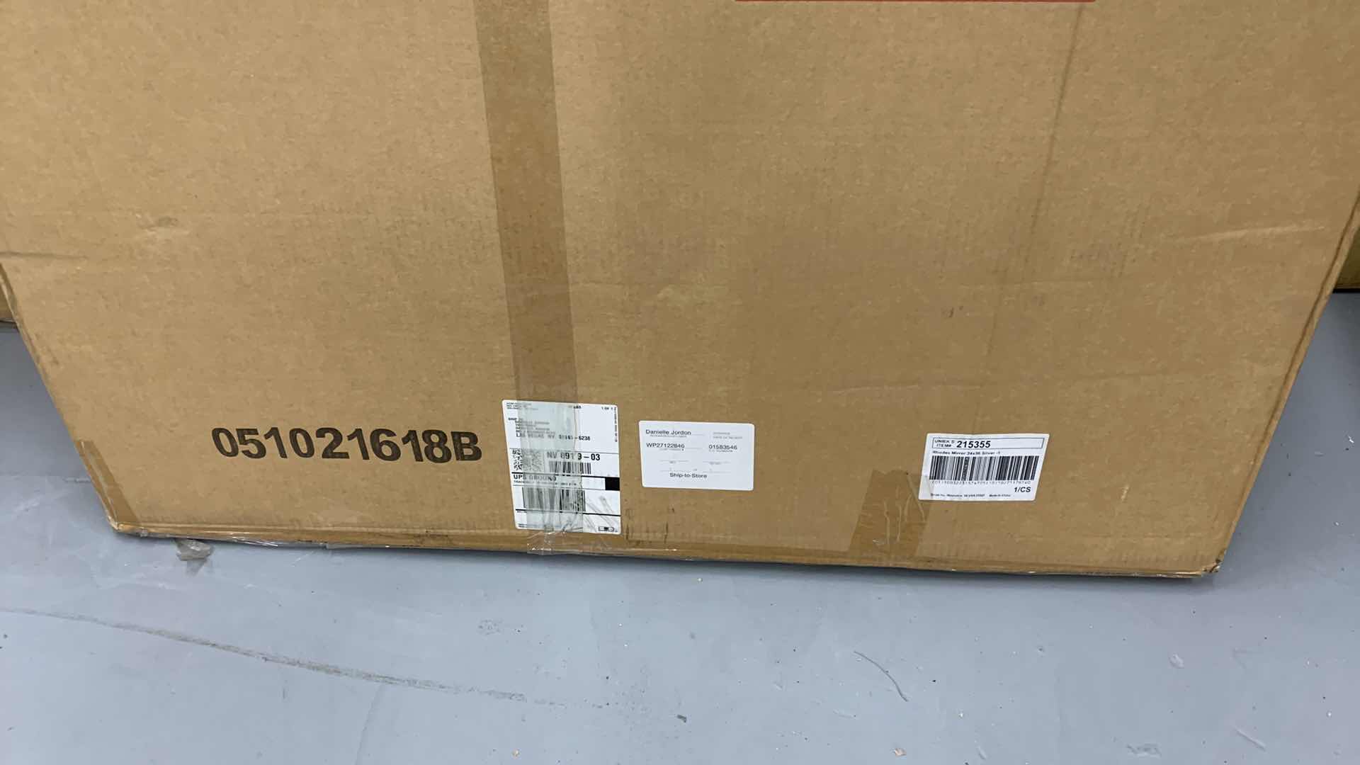 Photo 3 of RHODES MIRROR SILVER COLOR MODEL 215355 24” X 36”