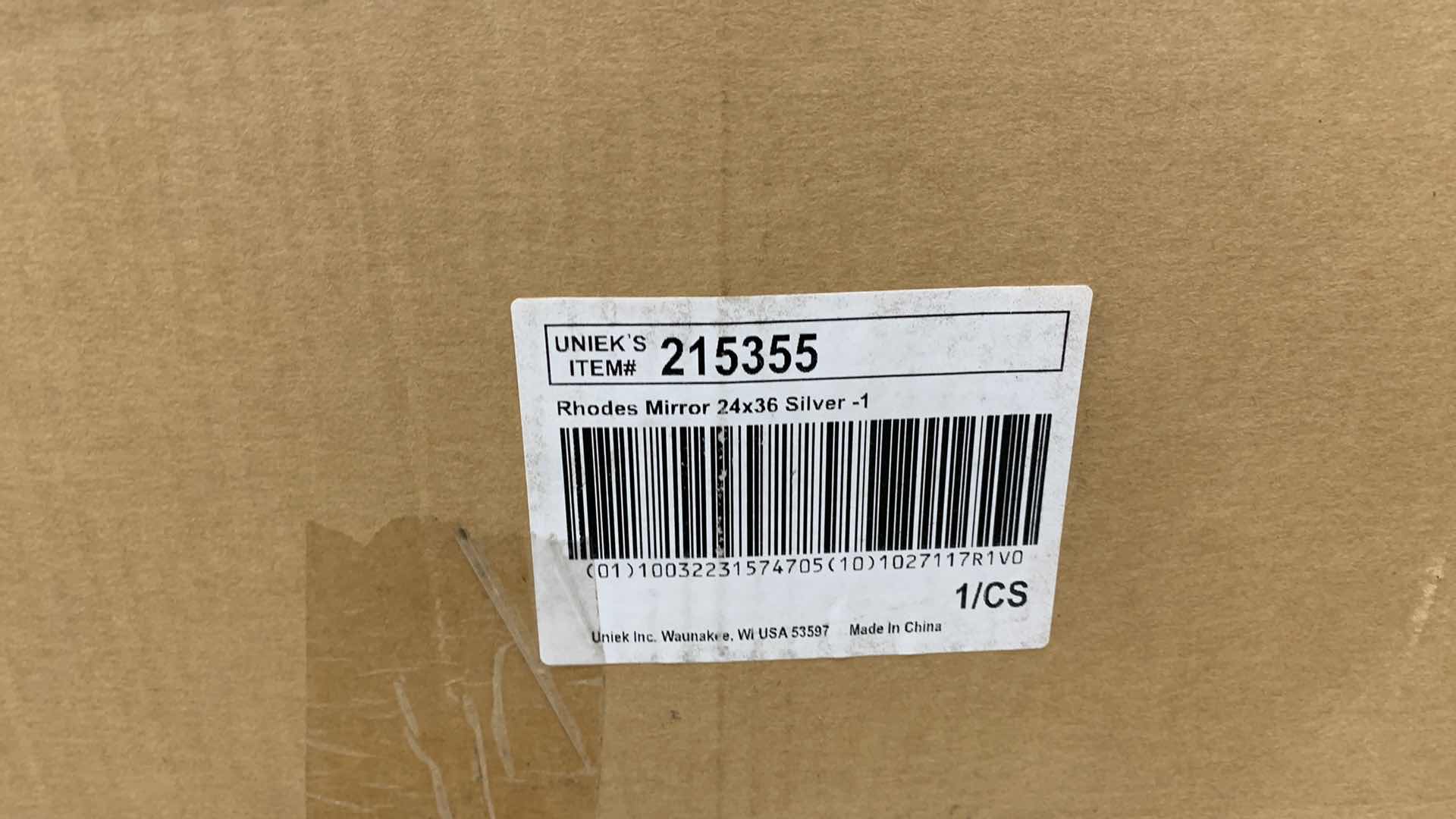 Photo 1 of RHODES MIRROR SILVER COLOR MODEL 215355 24” X 36”