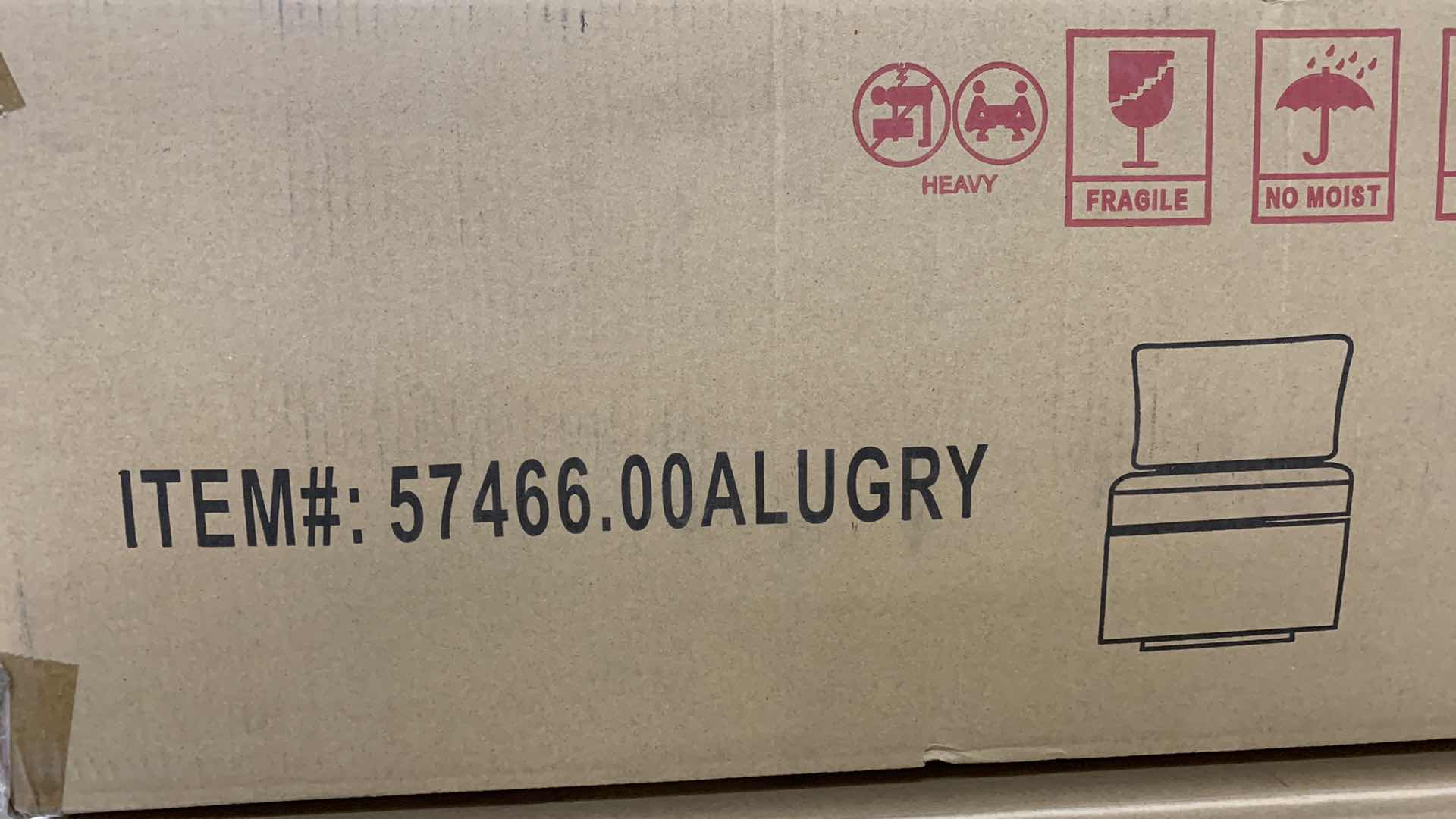 Photo 1 of GDF STUDIOS CHAIR GREY AND SILVER COLOR MODEL 57466ALUGRY 