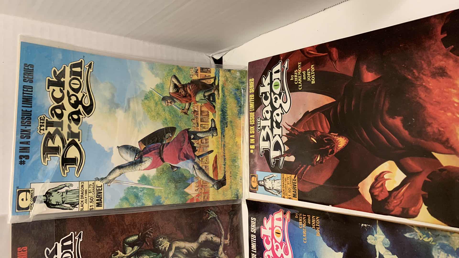 Photo 1 of EPIC COMICS THE BLACK DRAGON # 1,2,3,4,5,6